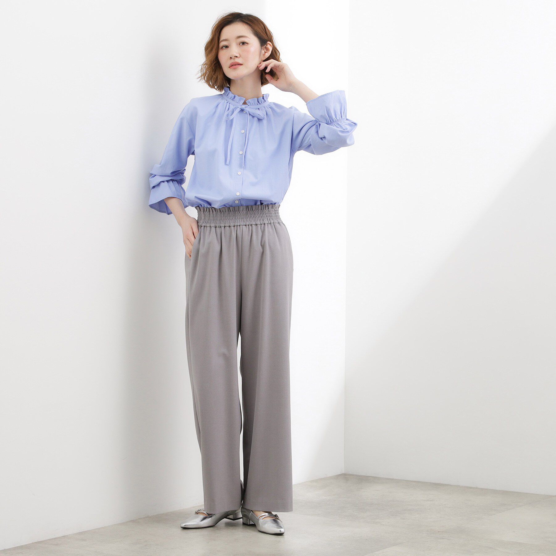 grove「フリルカラーリボンブラウス」|シャツ・ブラウス|