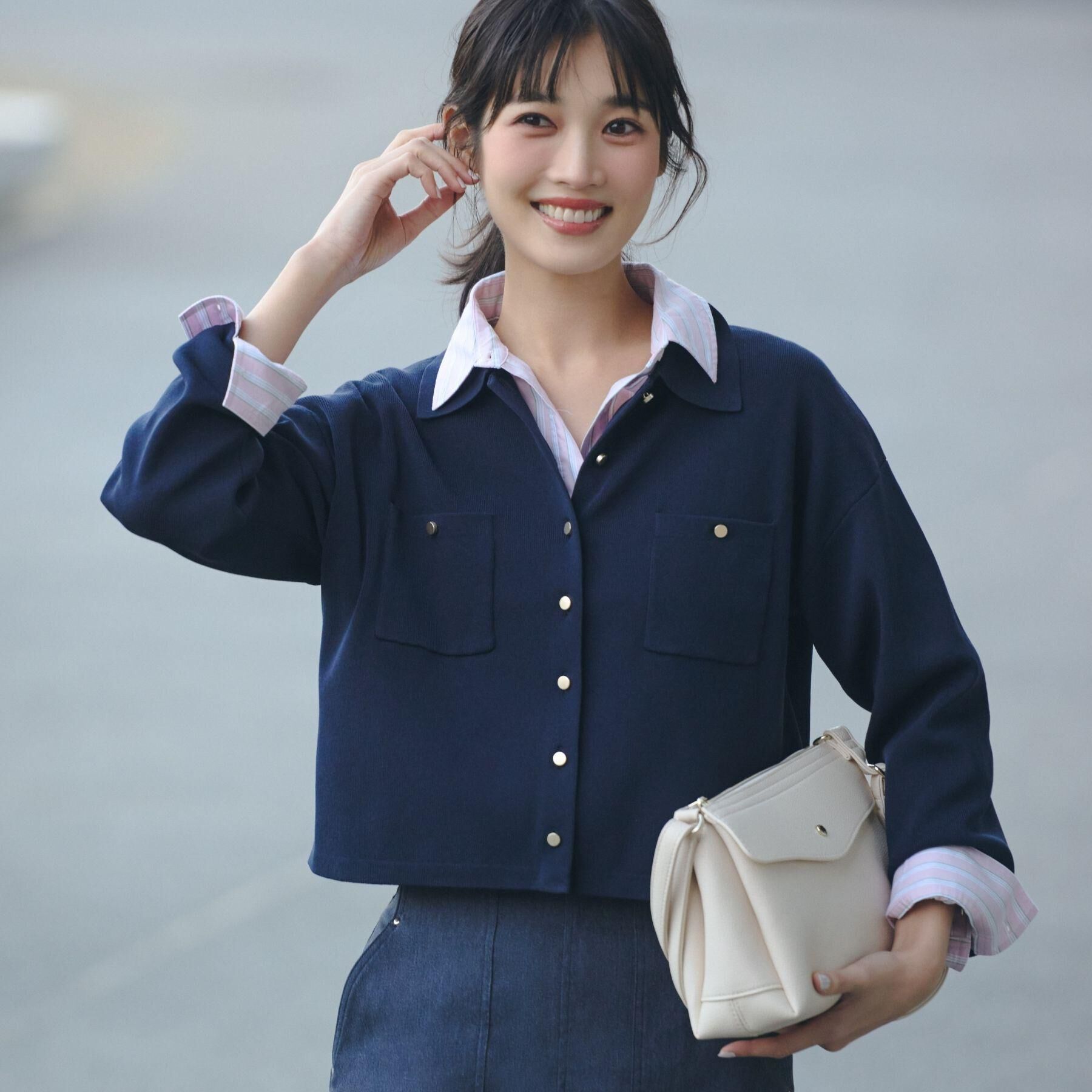 grove「一枚でも羽織でも！大人のTOPS風カーディガン」|カーディガン|