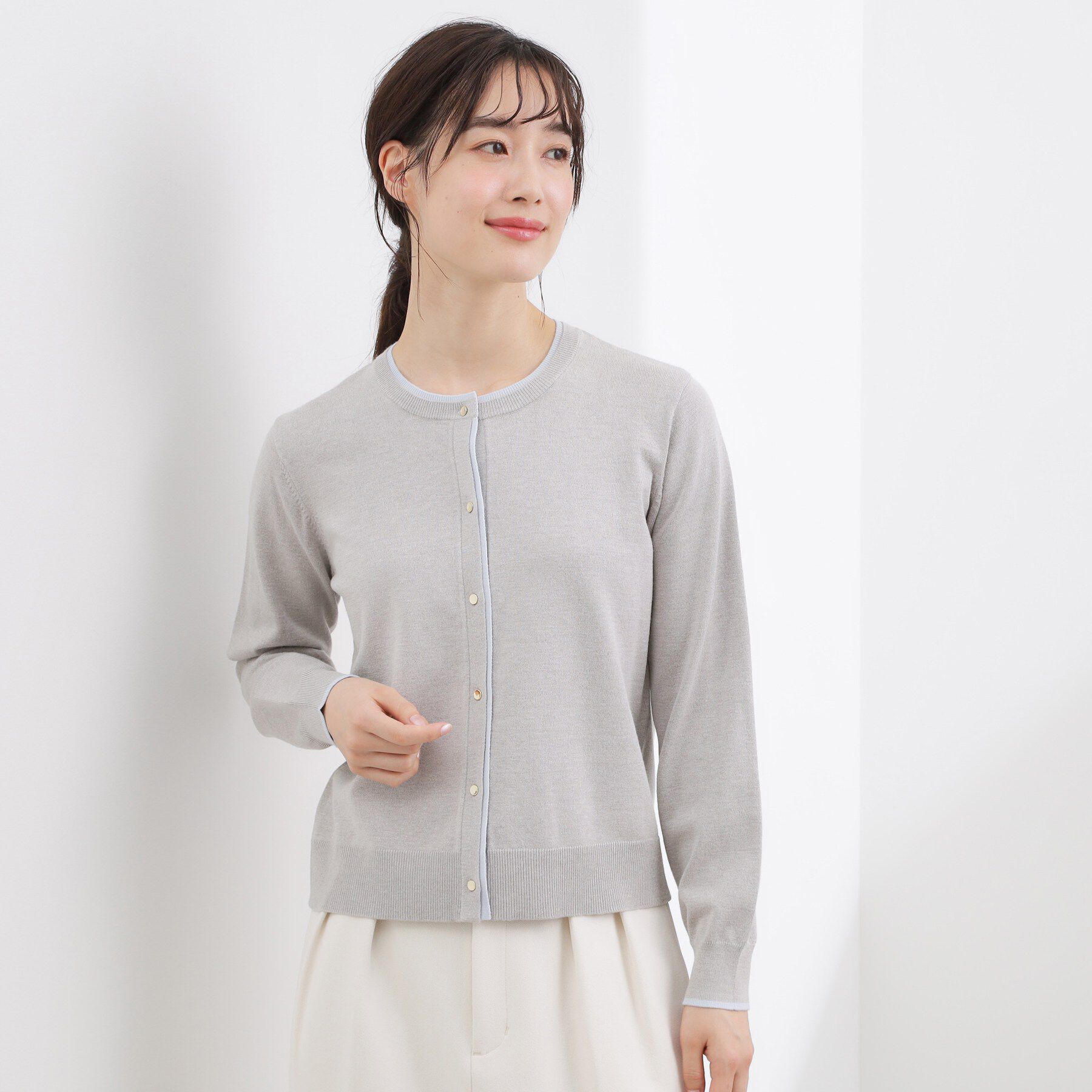 grove「レイヤード風配色カーディガン」|カーディガン|