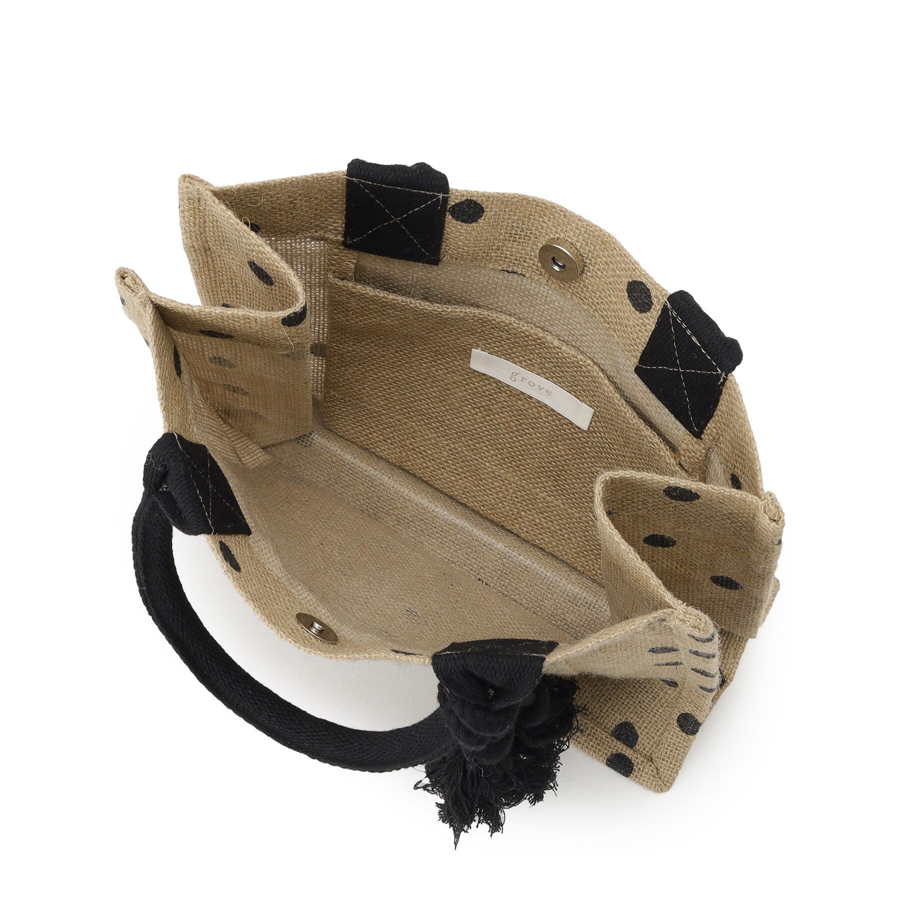 grove「アソートジュートタッセルトート」|トートバッグ|