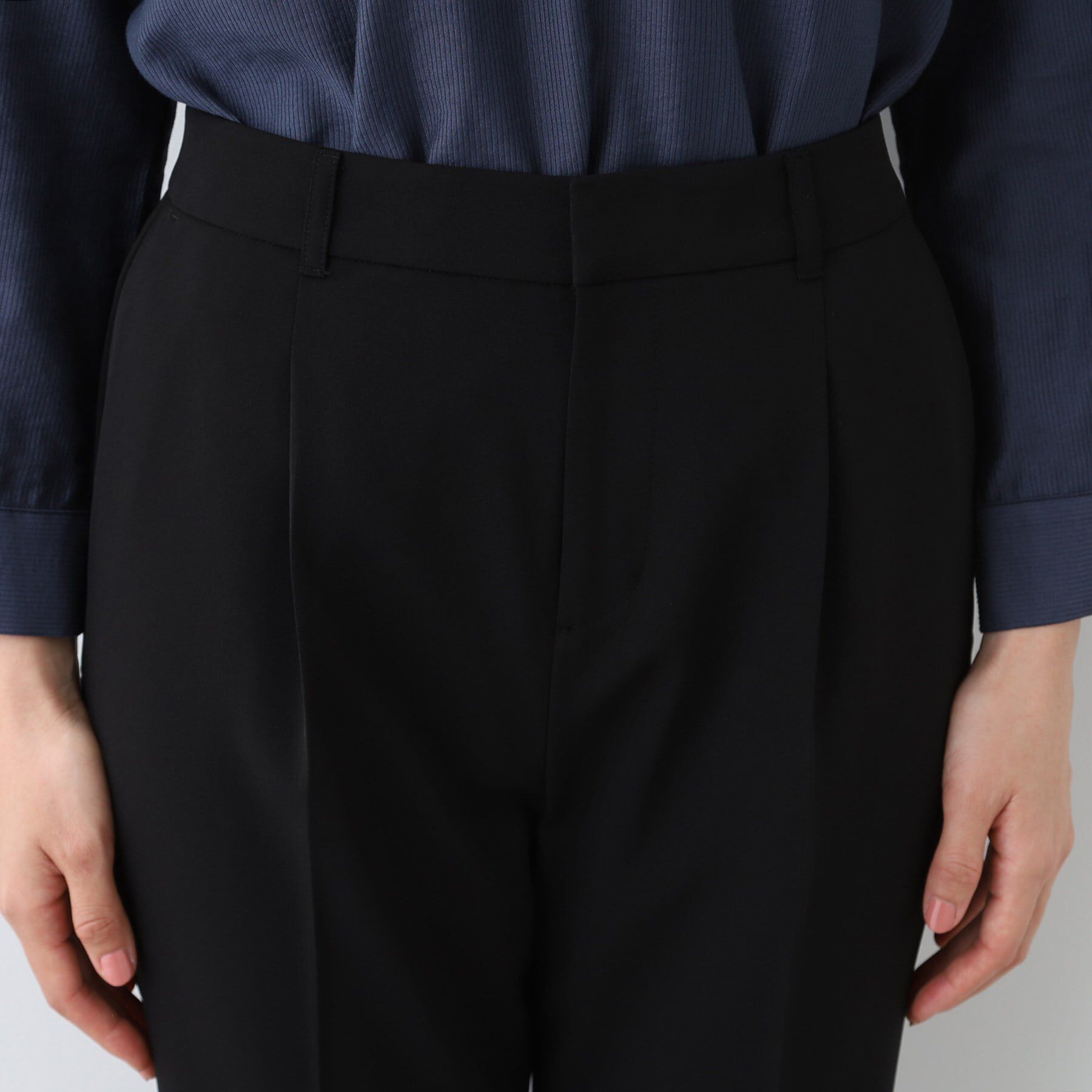 INDIVI「【洗える／UVケア／スーツ】ストレッチタックテーパードパンツ」|その他|