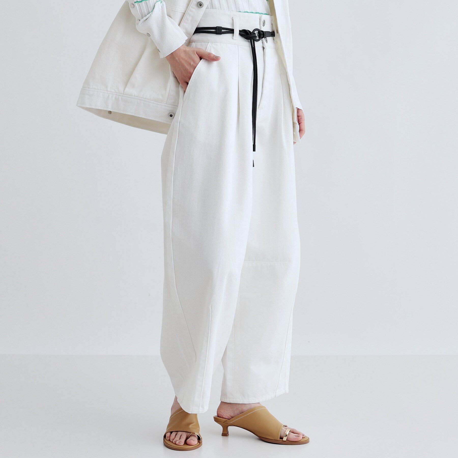 GALLEST「ハイウエストカーブデニム」|デニム|