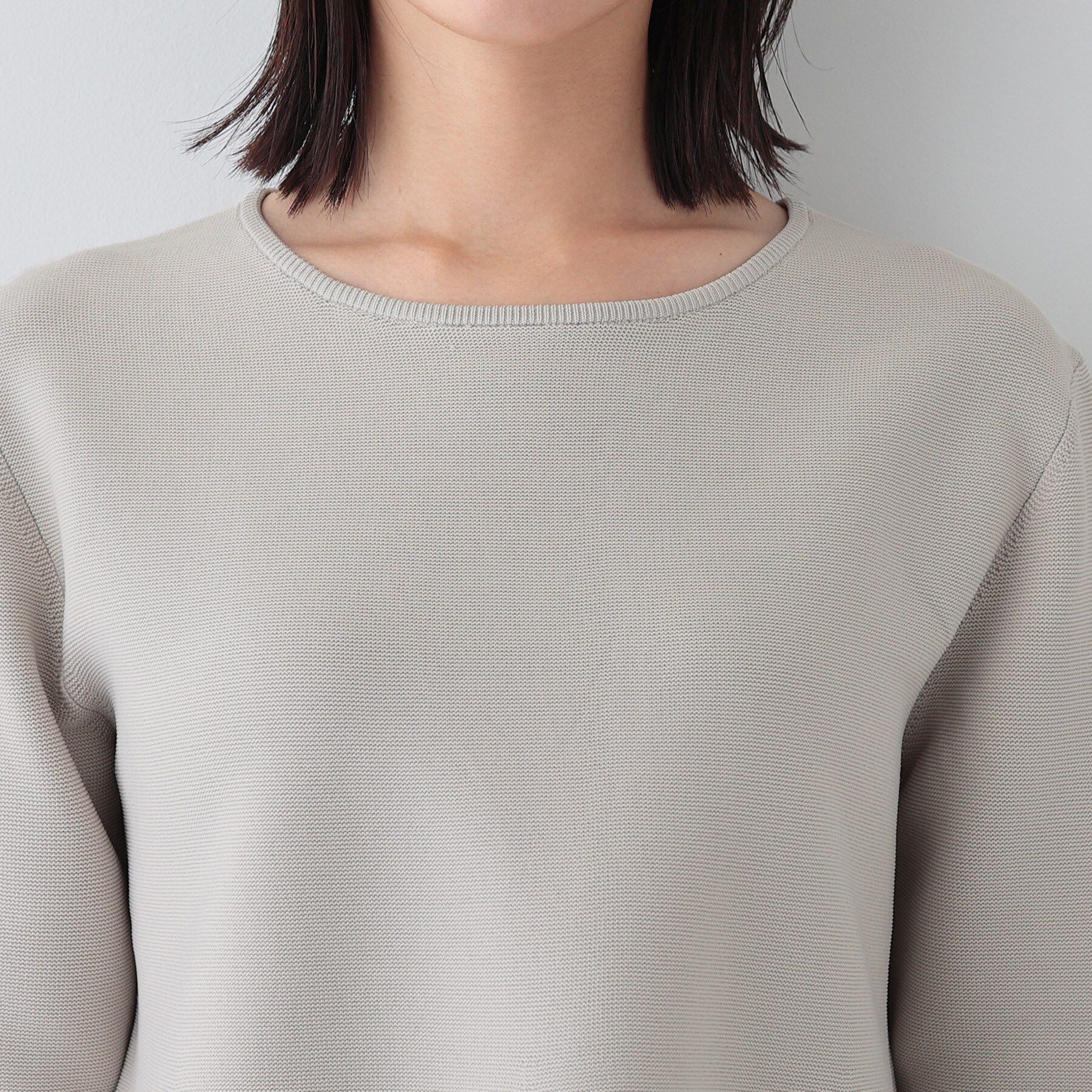 INDIVI「【洗える／軽量】美シルエット ペプラムニット」|ニット・セーター|