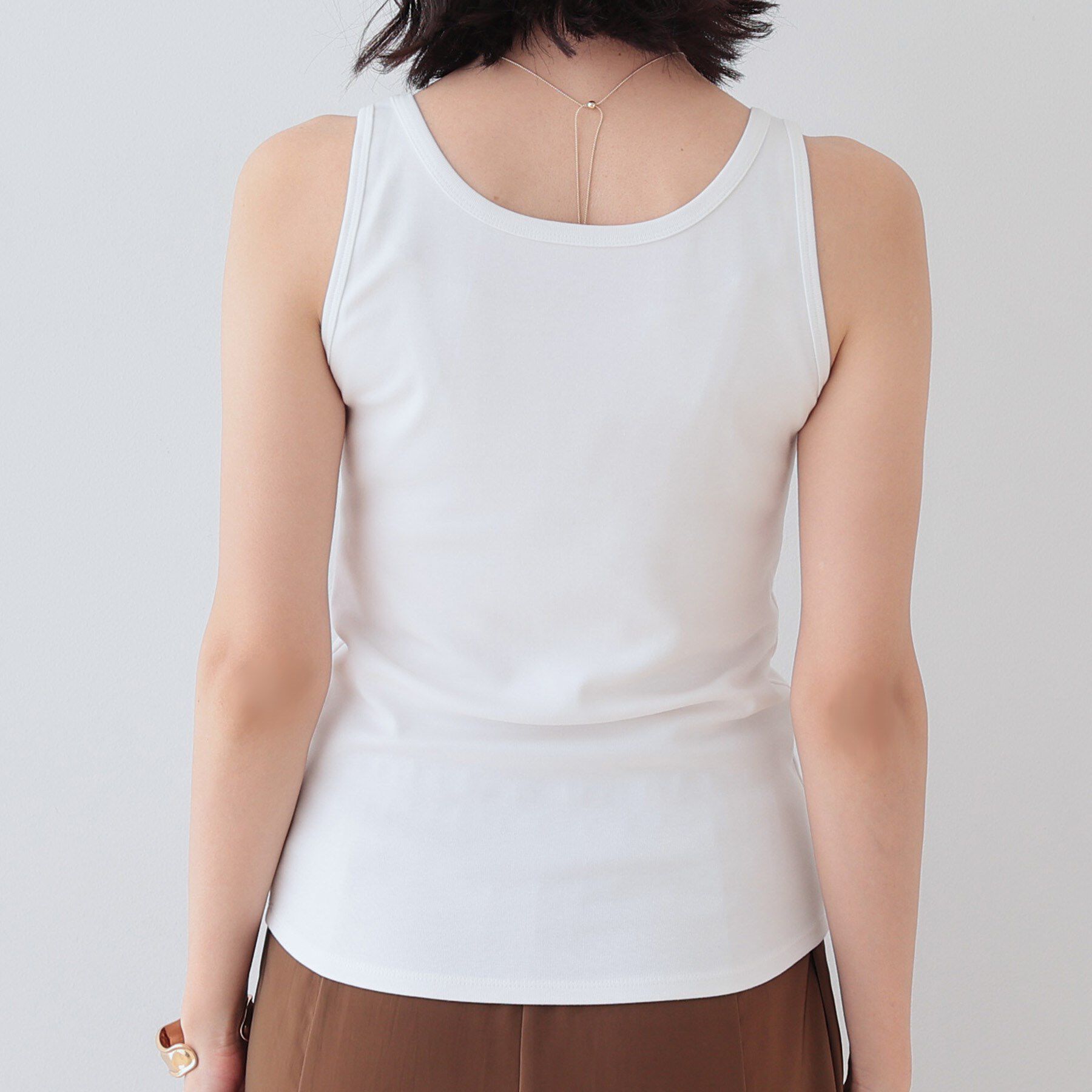 INDIVI「【洗える／前後2WAY】インナータンクトップ」|キャミソール|