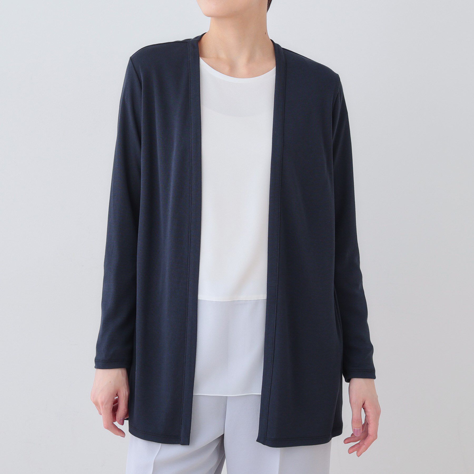 INDIVI「【UVケア／接触冷感】ベーシック着流しカーディガン」|カーディガン|