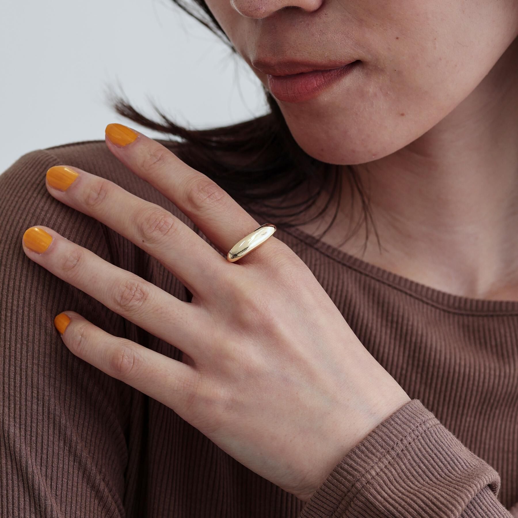 GALLEST「スクエアリング」|リング|ゴールド(007)