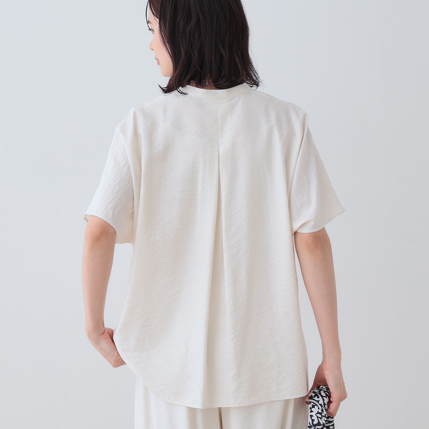 INDIVI「【洗える／UVケア／SETUP可能】スキッパードルマンブラウス」|シャツ・ブラウス|