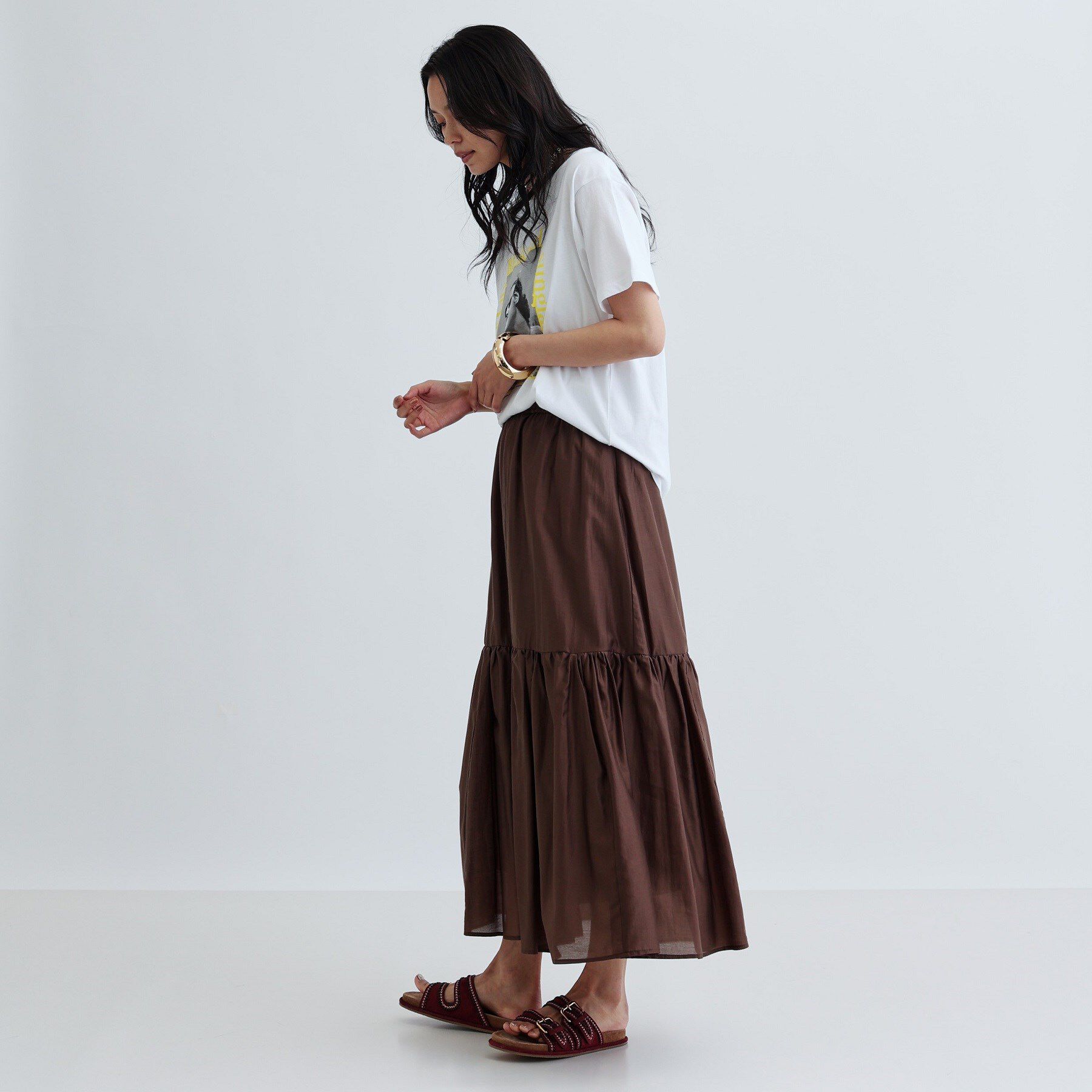 GALLEST「ティアードボイルスカート」|スカート|