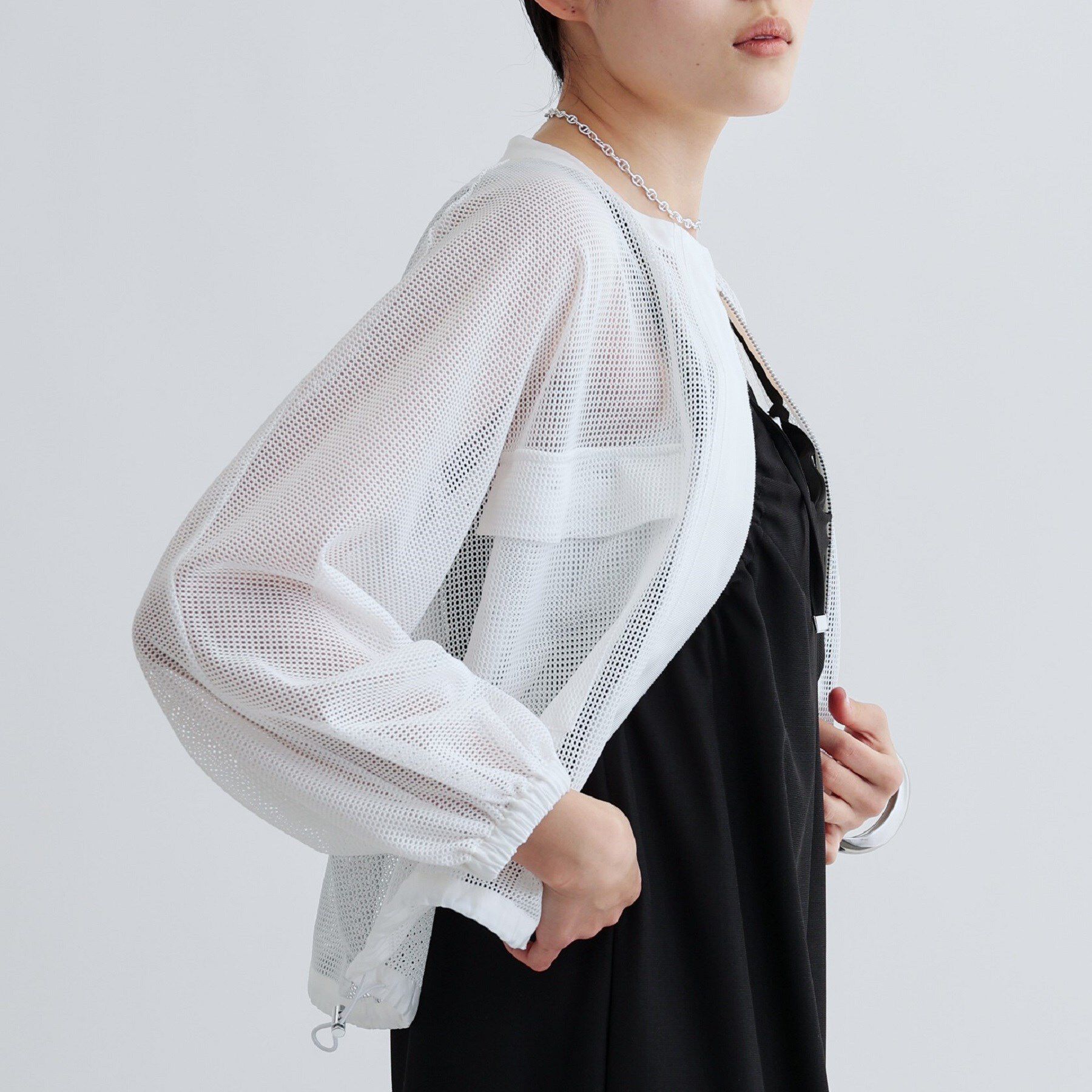 GALLEST「スピンドルメッシュブルゾン」|ブルゾン・スタジャン|