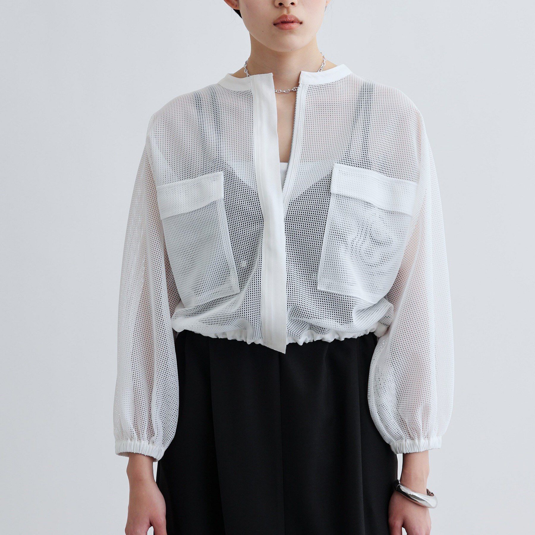 GALLEST「スピンドルメッシュブルゾン」|ブルゾン・スタジャン|