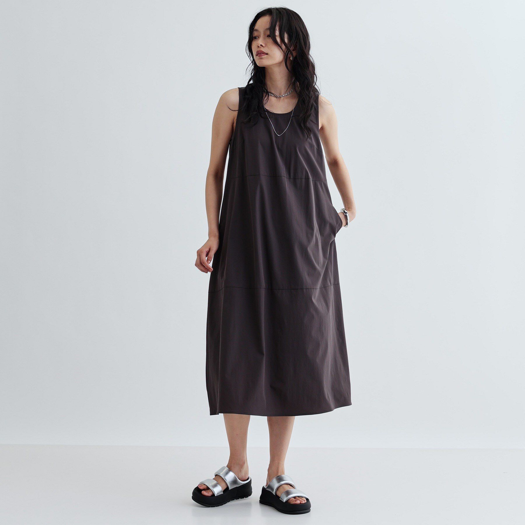 GALLEST「コクーンフォルムワンピース」|ワンピース|チャコールグレー(0