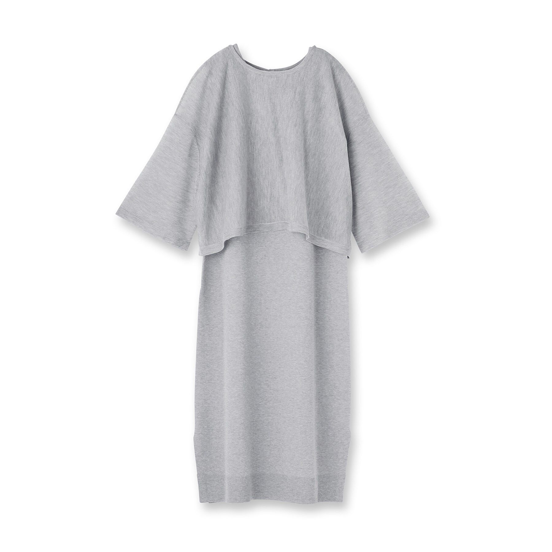 INDIVI「【2点セット】前後2WAYニットワンピース」|ワンピース|