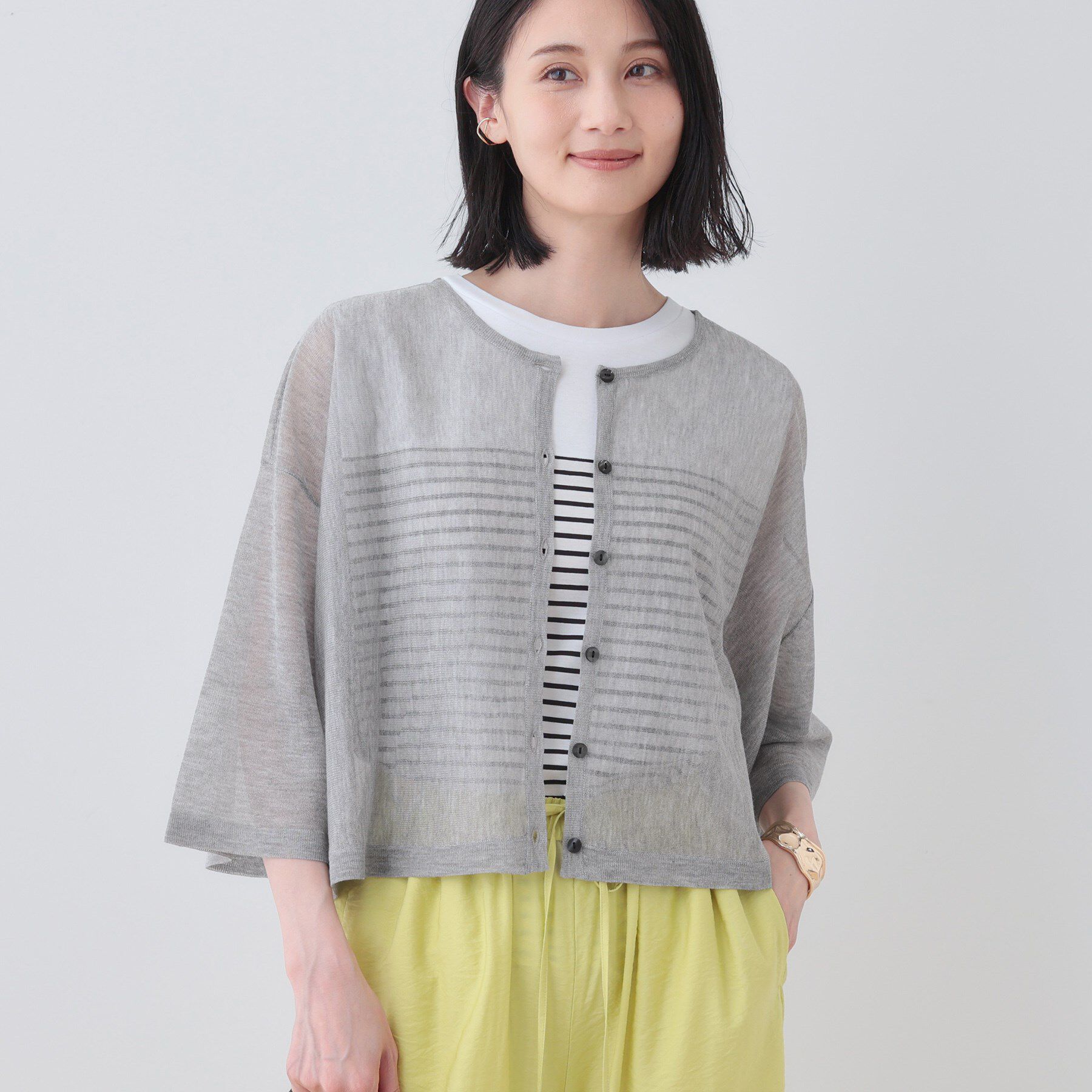 INDIVI「【2点セット】前後2WAYニットワンピース」|ワンピース|