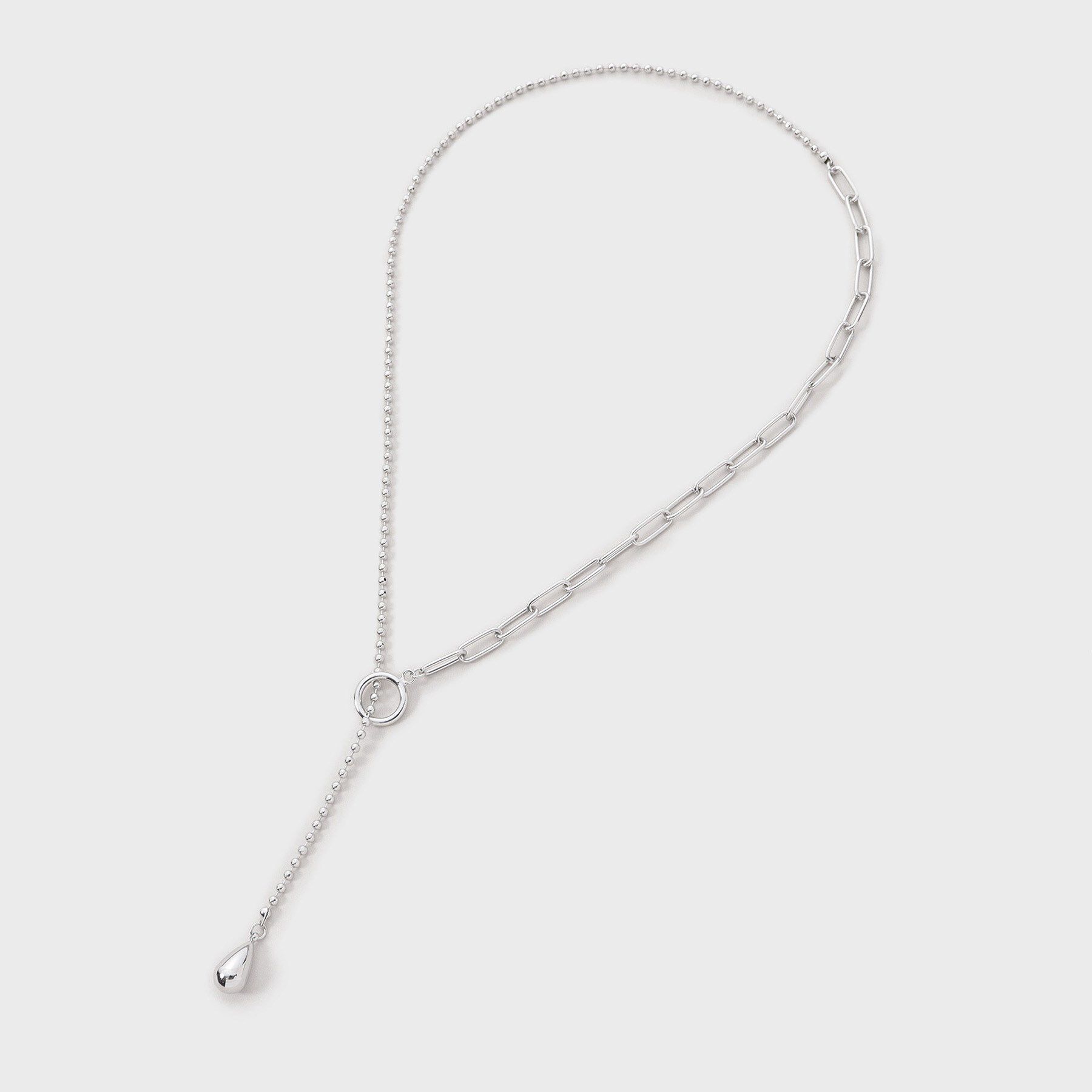 GALLEST「ミックスチェーンラリエット」|ネックレス|