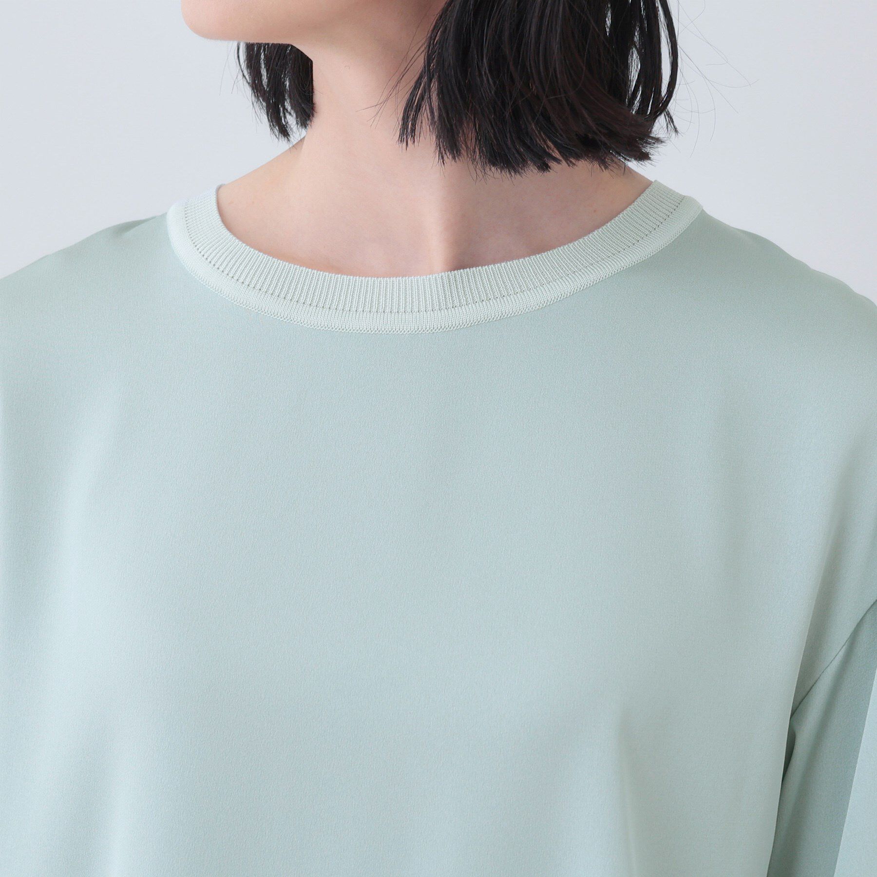 INDIVI「【バックシャン】デザインTブラウス」|Tシャツ・カットソー|