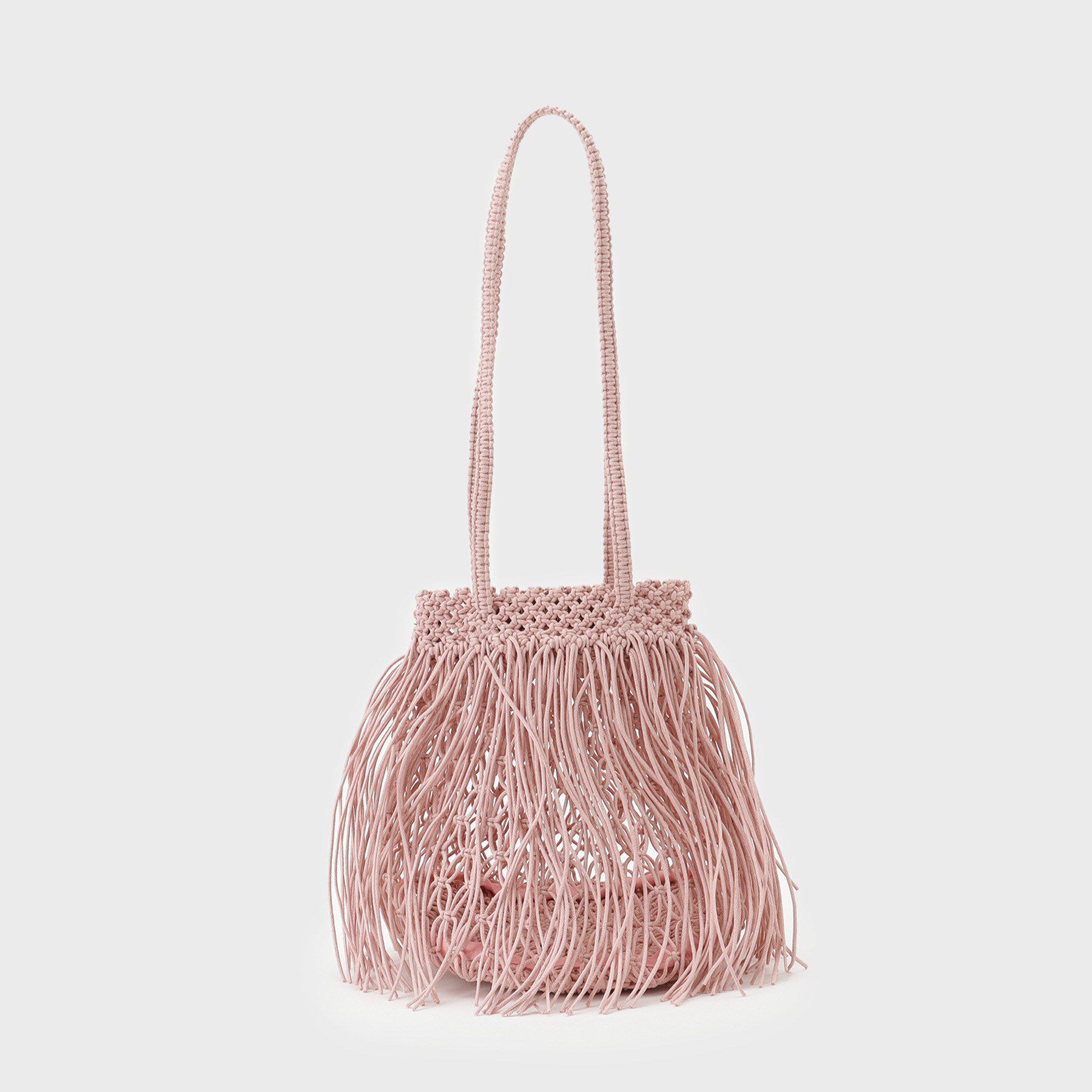 GALLEST「【The Bagmati】フリンジバッグ」|ハンドバッグ|ピンク(072)