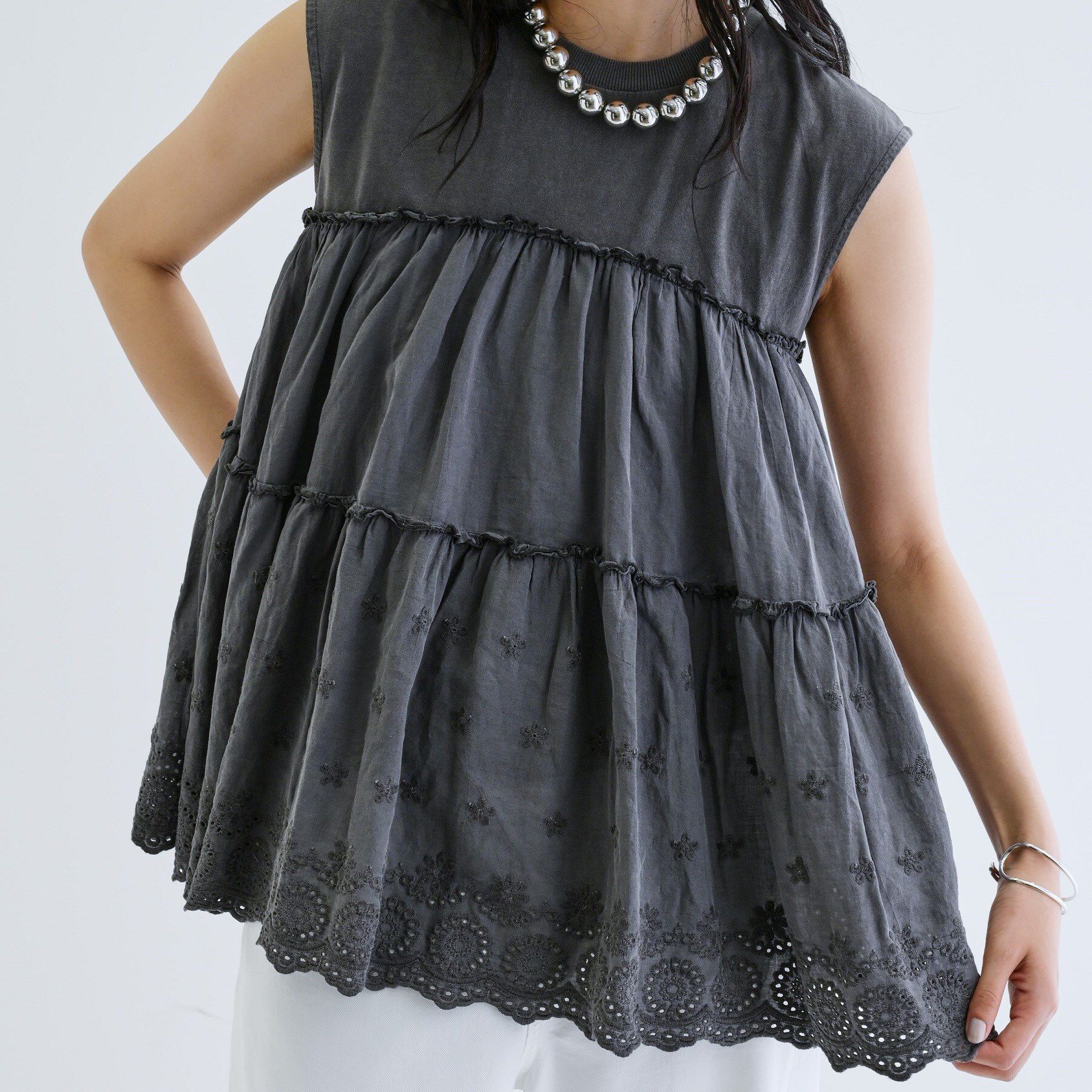 GALLEST「ピグメントダイノースリーブカットソー」|Tシャツ・カットソー|