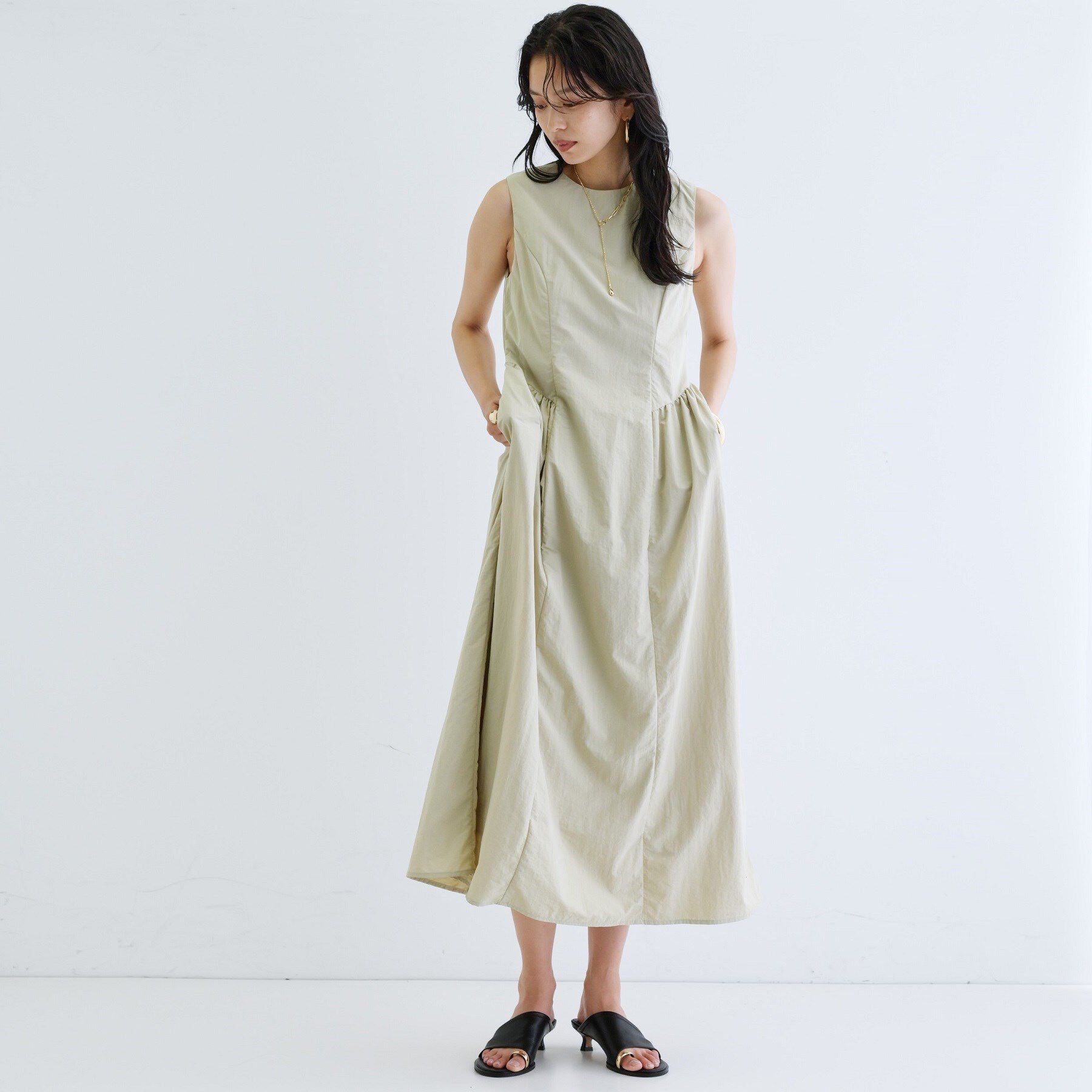 GALLEST「ナイロンタスランワンピース」|ワンピース|ベージュ(052)