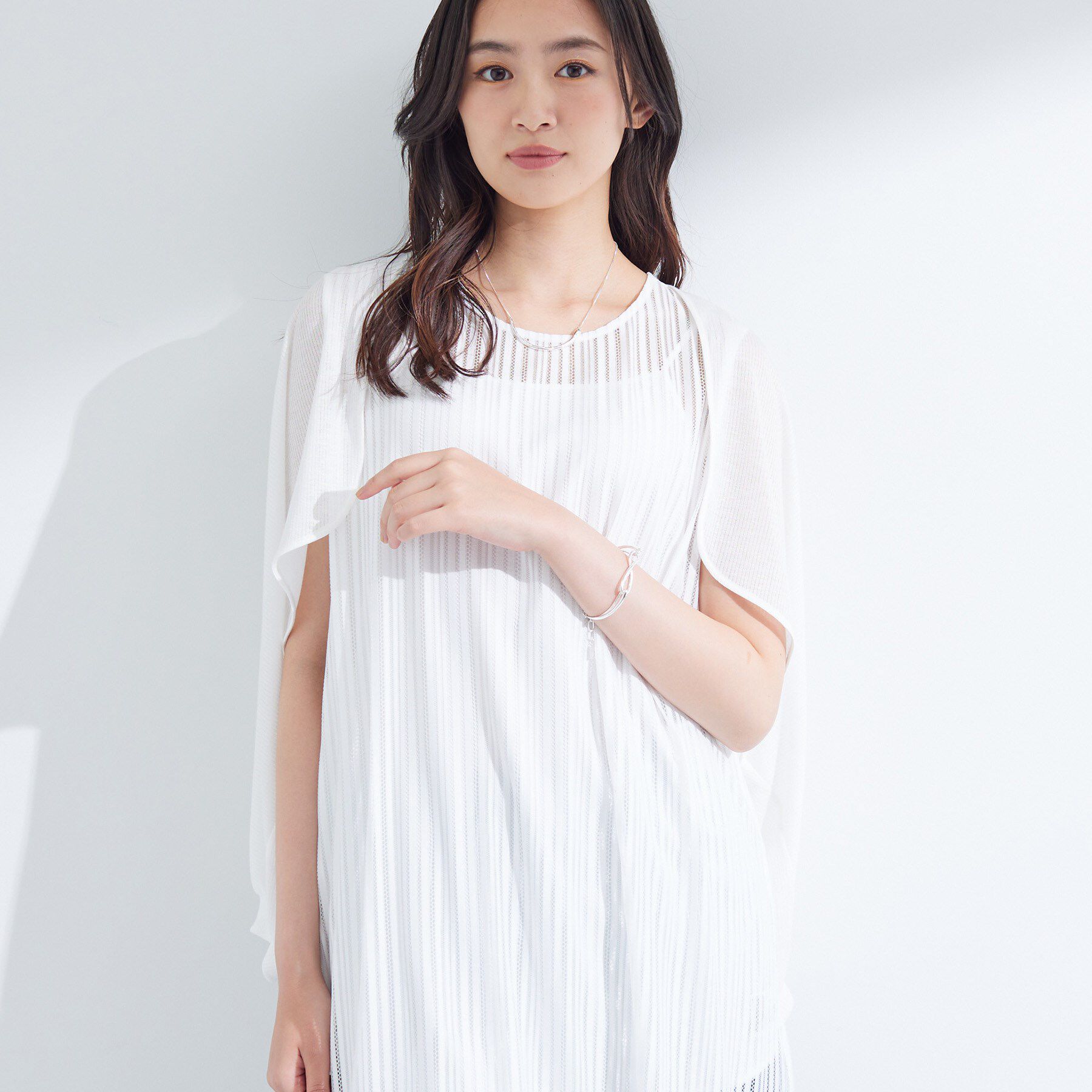 INDIVI「【軽く羽織れる】ボレロカーディガン」|カーディガン|