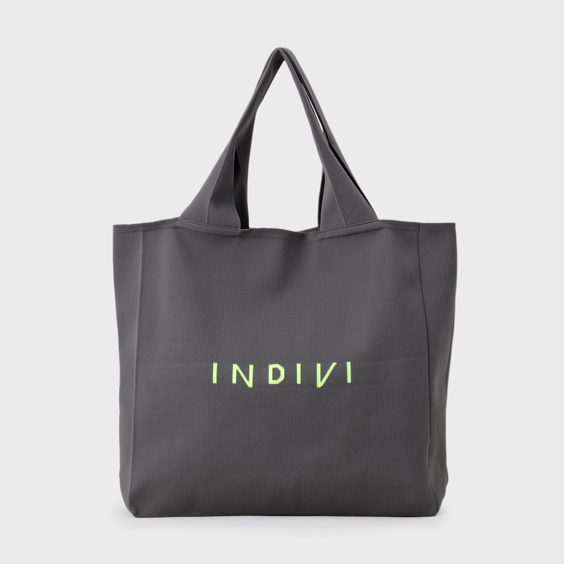 INDIVI「【A4サイズ対応】ロゴニットトート」|トートバッグ|