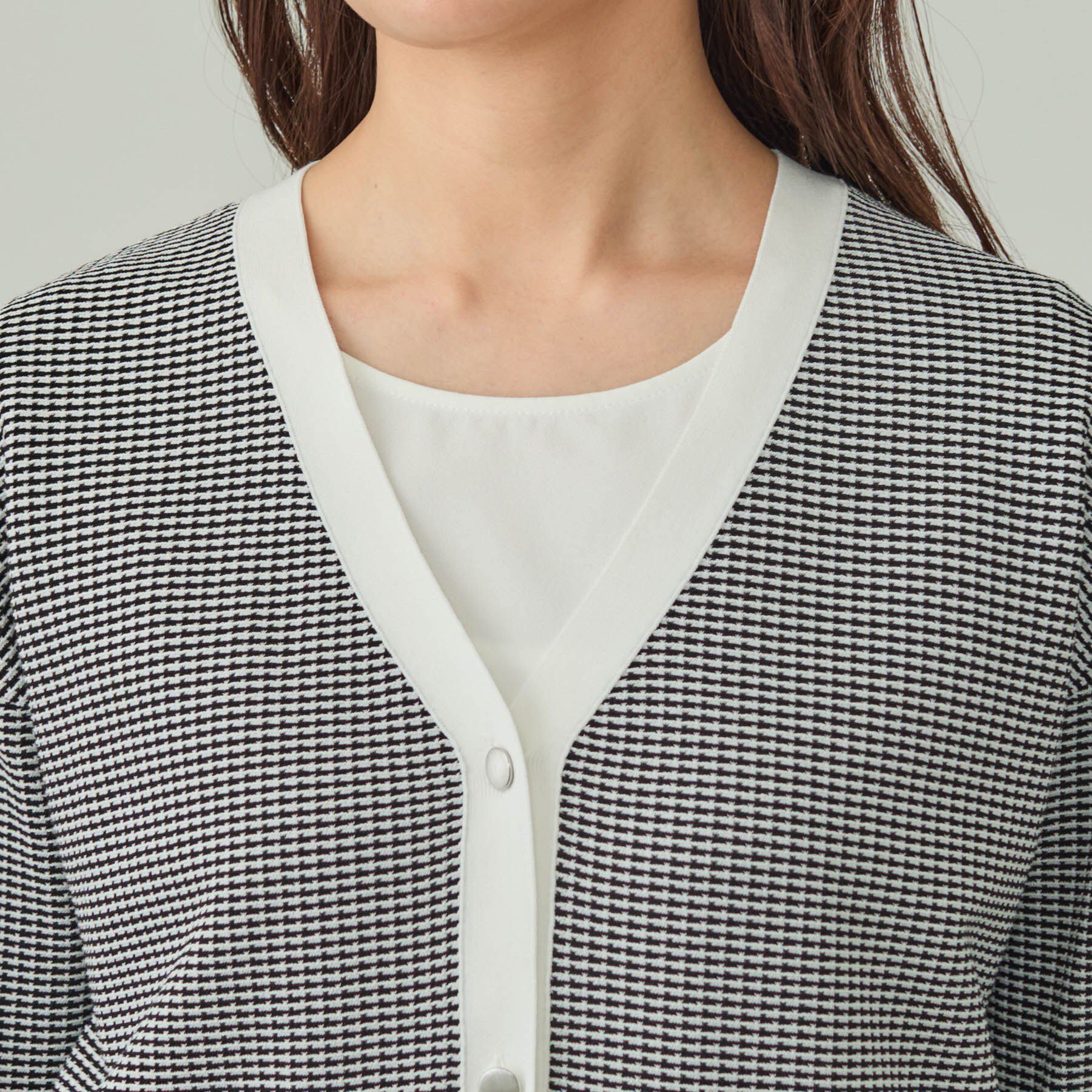 INDIVI「【軽く羽織れる/洗える】ジャケット風カーディガン」|カーディガン|