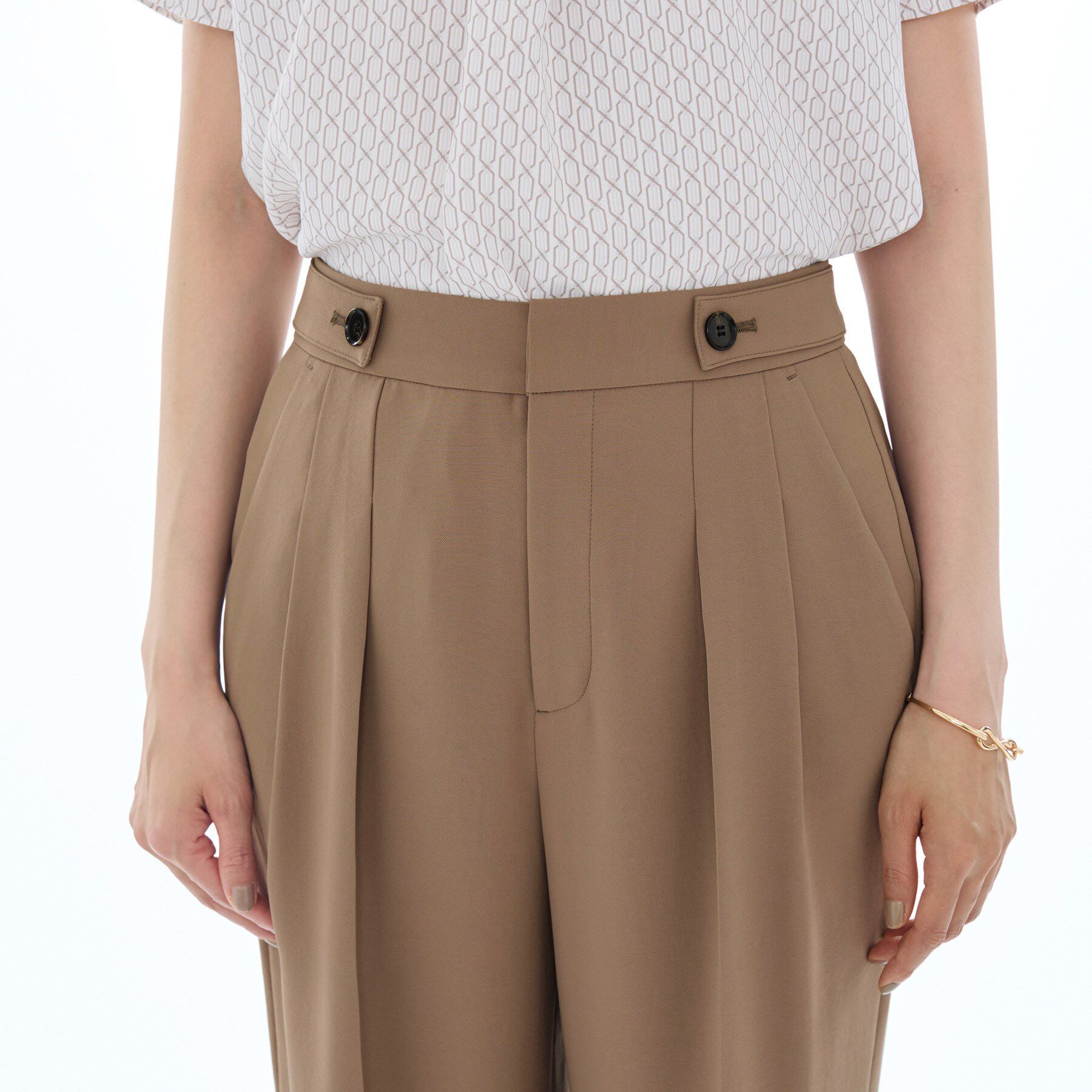 INDIVI「【着心地◎！】タックワイドパンツ」|その他|