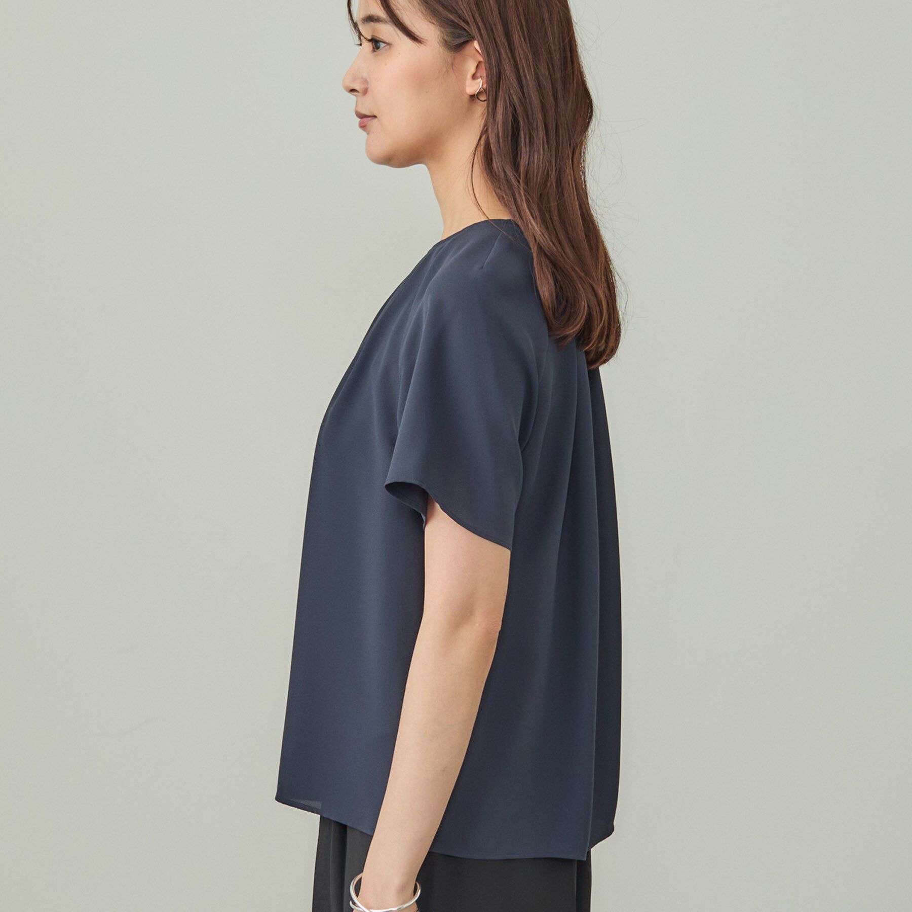 INDIVI「【UVケア】タックブラウス」|シャツ・ブラウス|