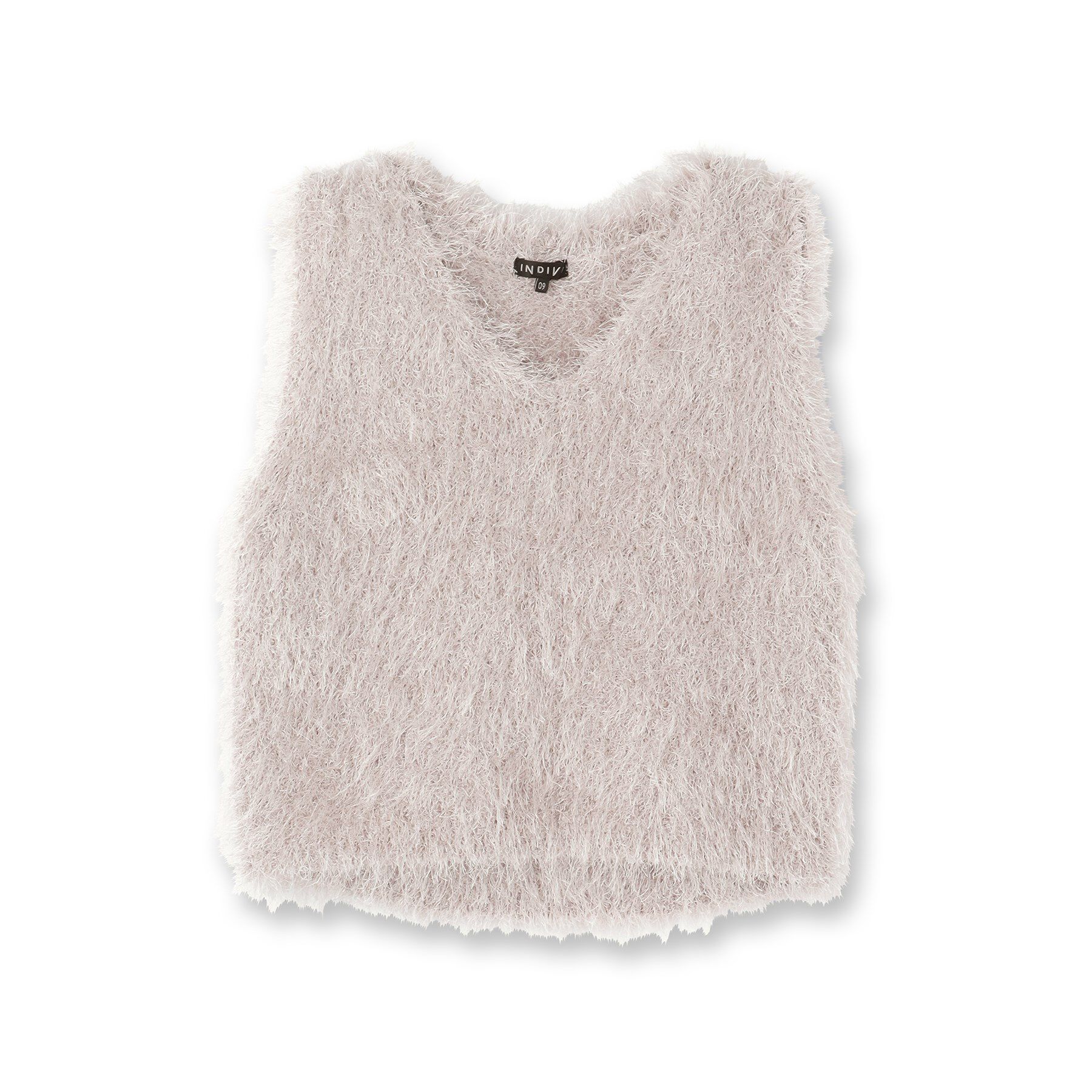INDIVI「フェザーモールニットベスト」|ニット・セーター|