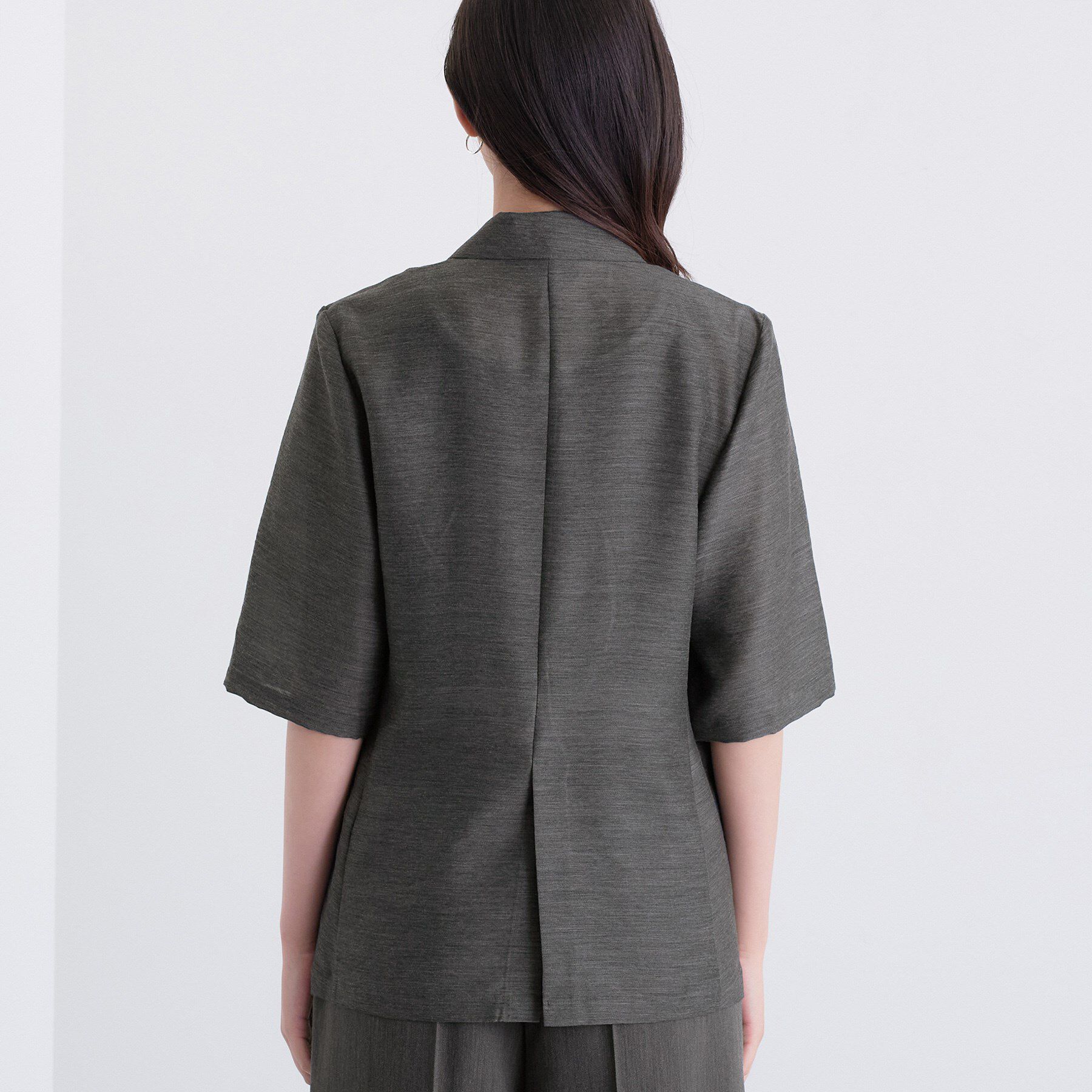 INDIVI「ライトダブルジャケット」|テーラードジャケット|