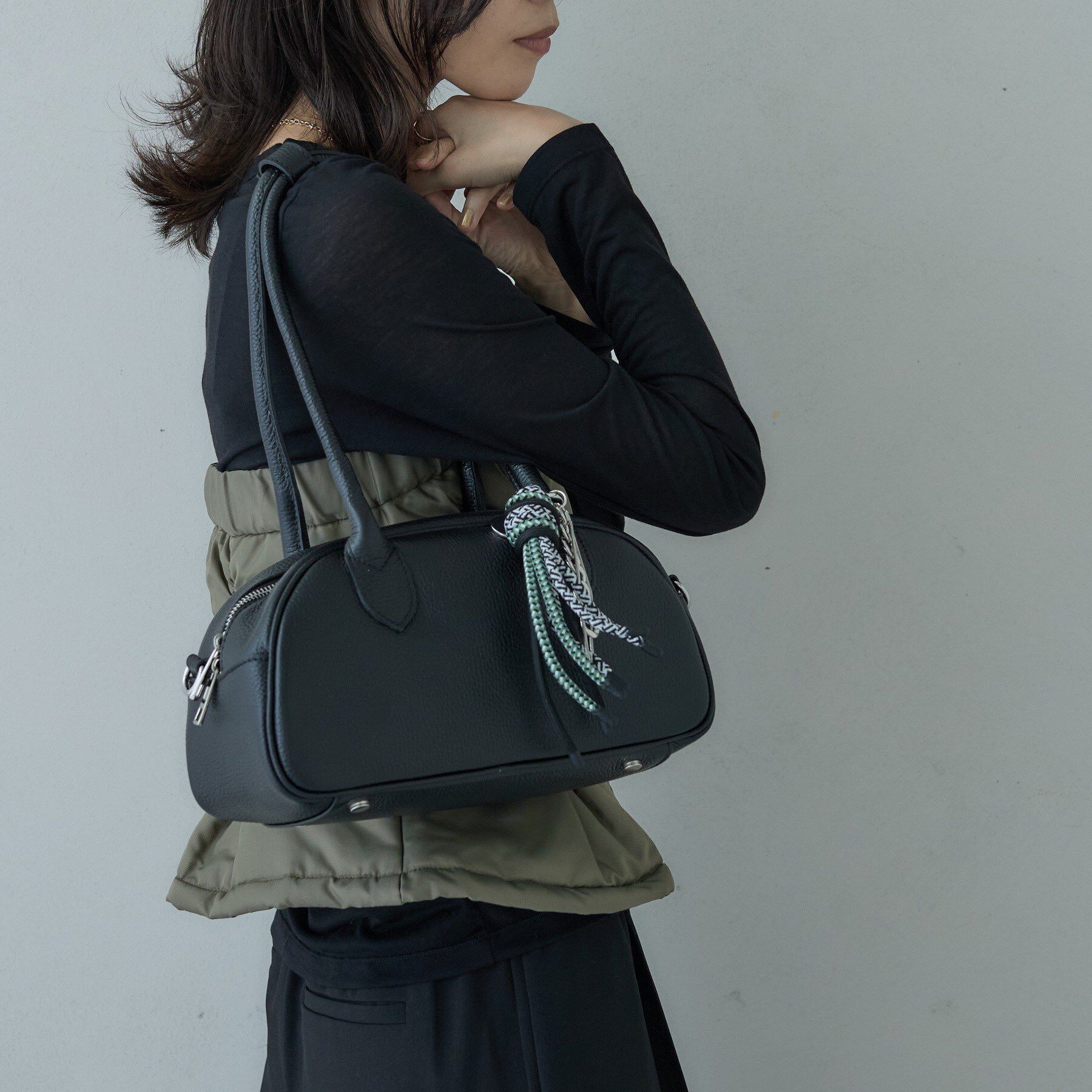 GALLEST「【MILLELA FIRENZE】ラウンドフォルムバッグ」|ショルダー・メッセンジャー|ブラック(019)