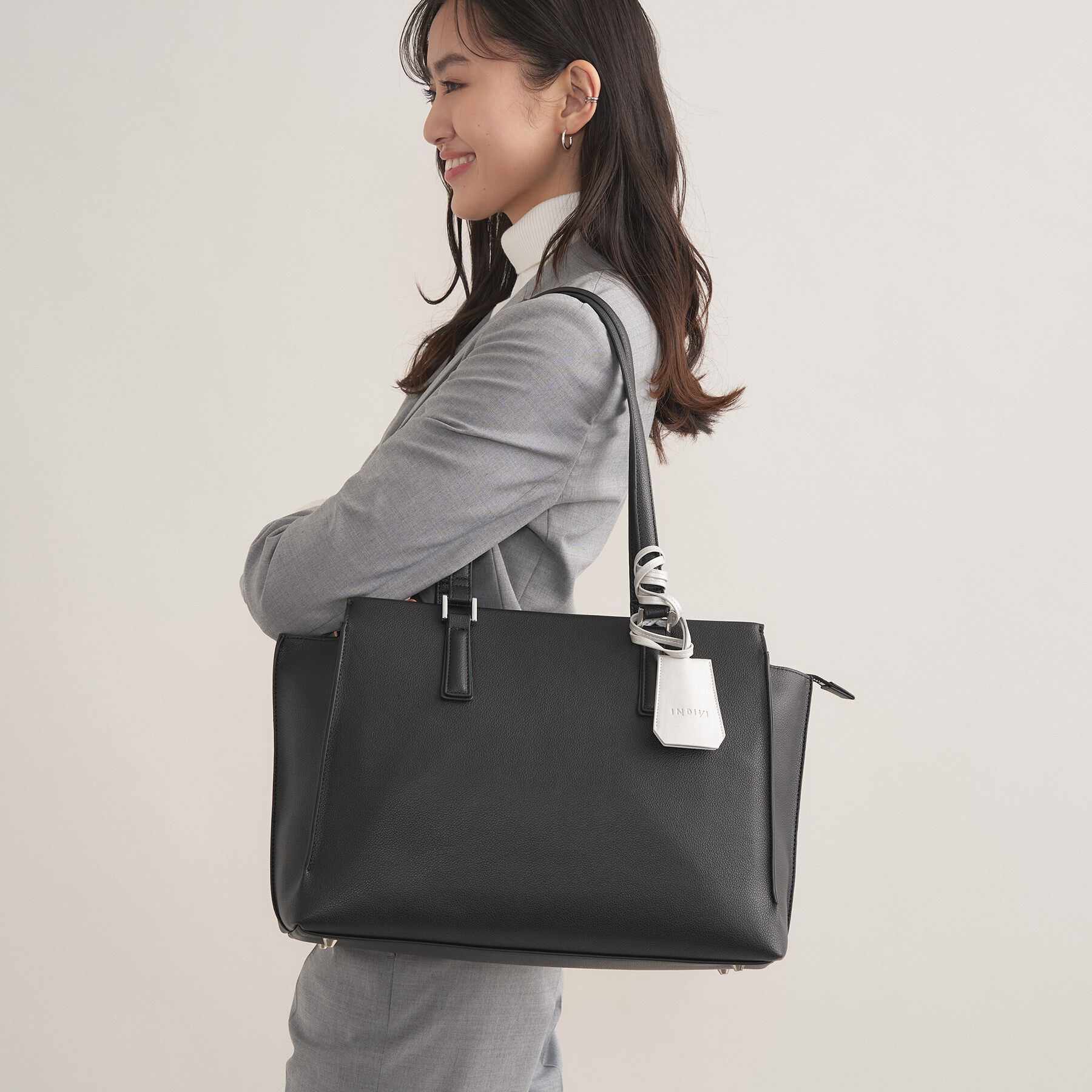 INDIVI「【収納力◎／A4サイズ対応】シゴデキバッグ」|トートバッグ|