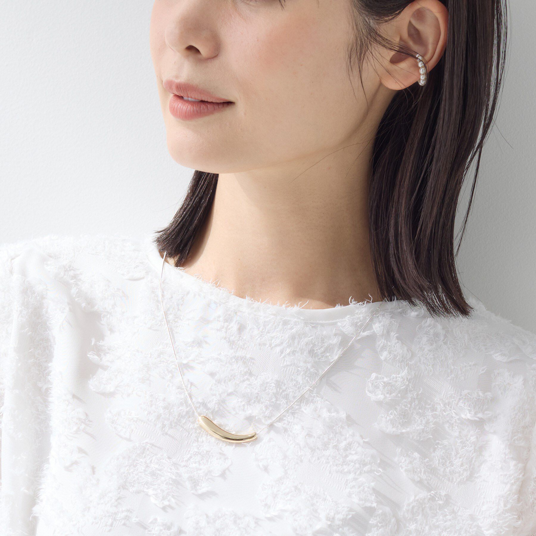 INDIVI「【フリー調整】ニュアンスデザインネックレス」|ネックレス|