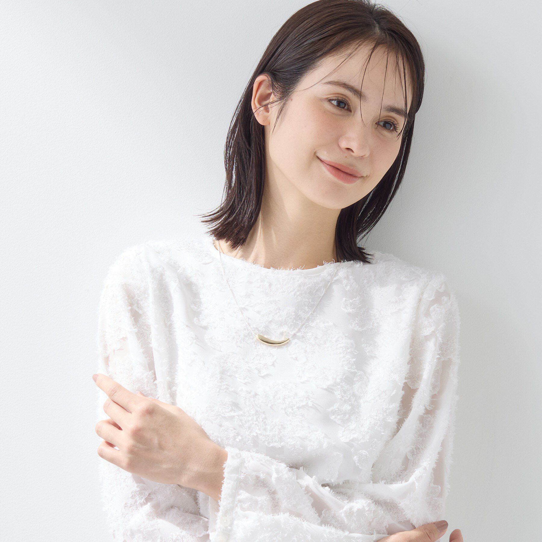 INDIVI「【フリー調整】ニュアンスデザインネックレス」|ネックレス|