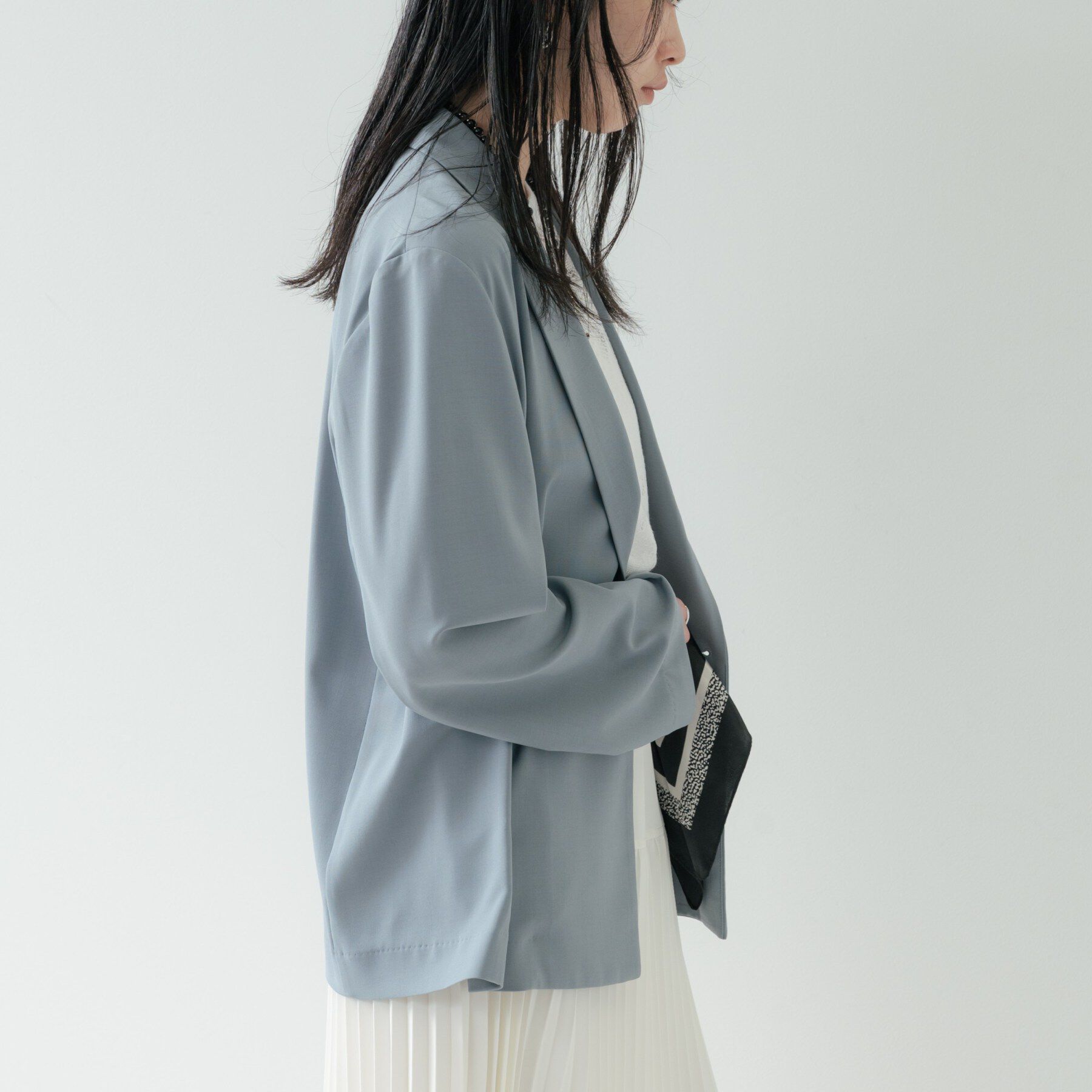 GALLEST「Comfy SET UP｜ダブルブレストイージージャケット【セットアップ対応／通勤／カセット服／接触」|テーラードジャケット|