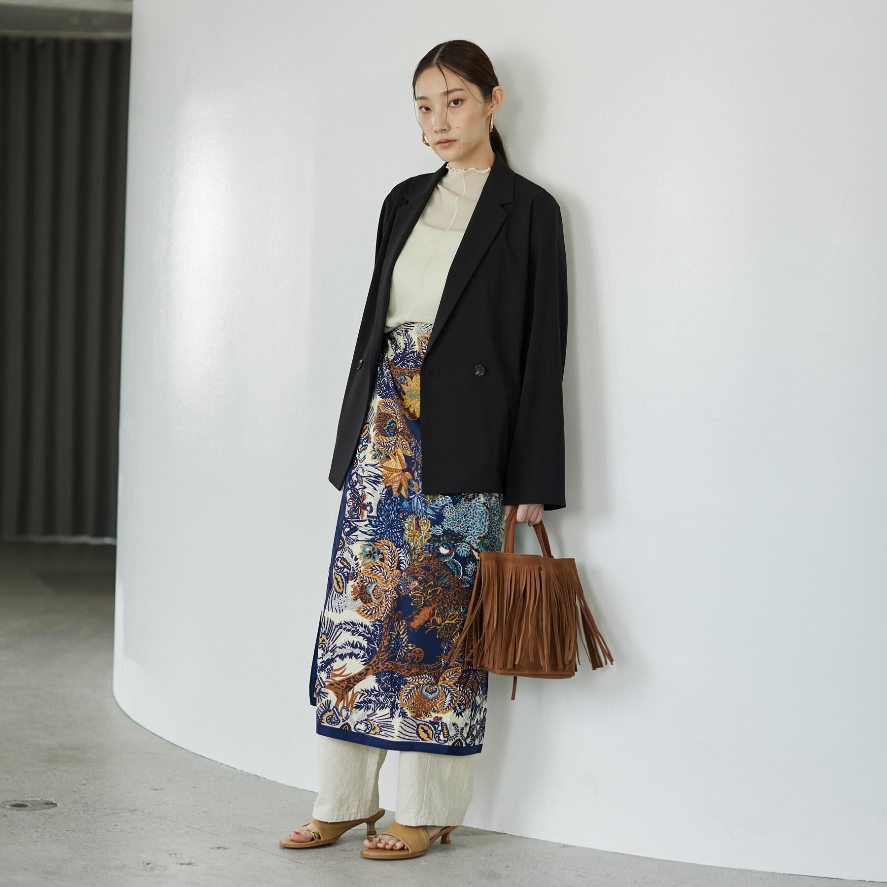 GALLEST「Comfy SET UP｜ダブルブレストイージージャケット【セットアップ対応／通勤／カセット服／接触」|テーラードジャケット|