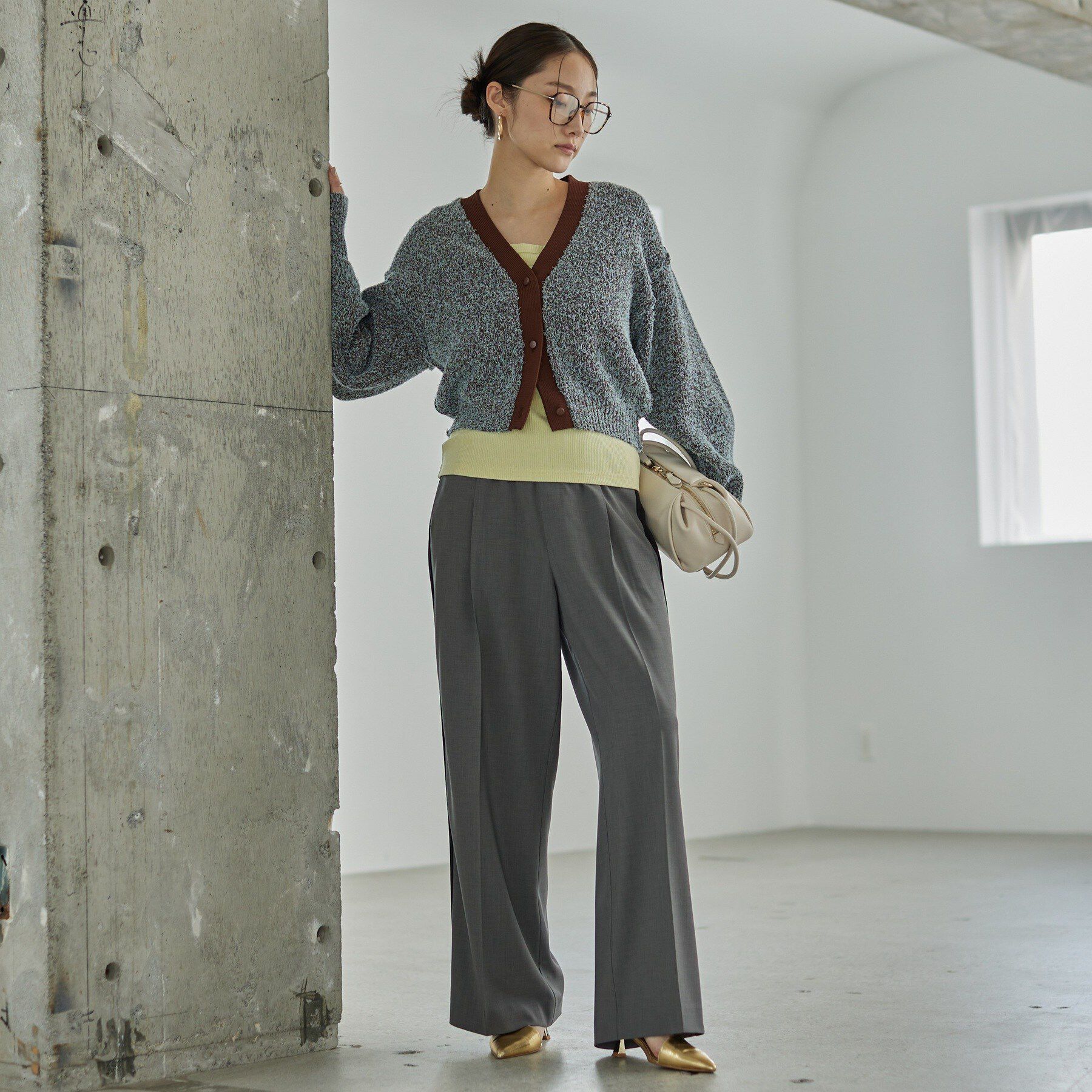 GALLEST「Comfy SET UP｜イージーサイドラインワイドパンツ【セットアップ対応／通勤／カセット服／接触」|その他|