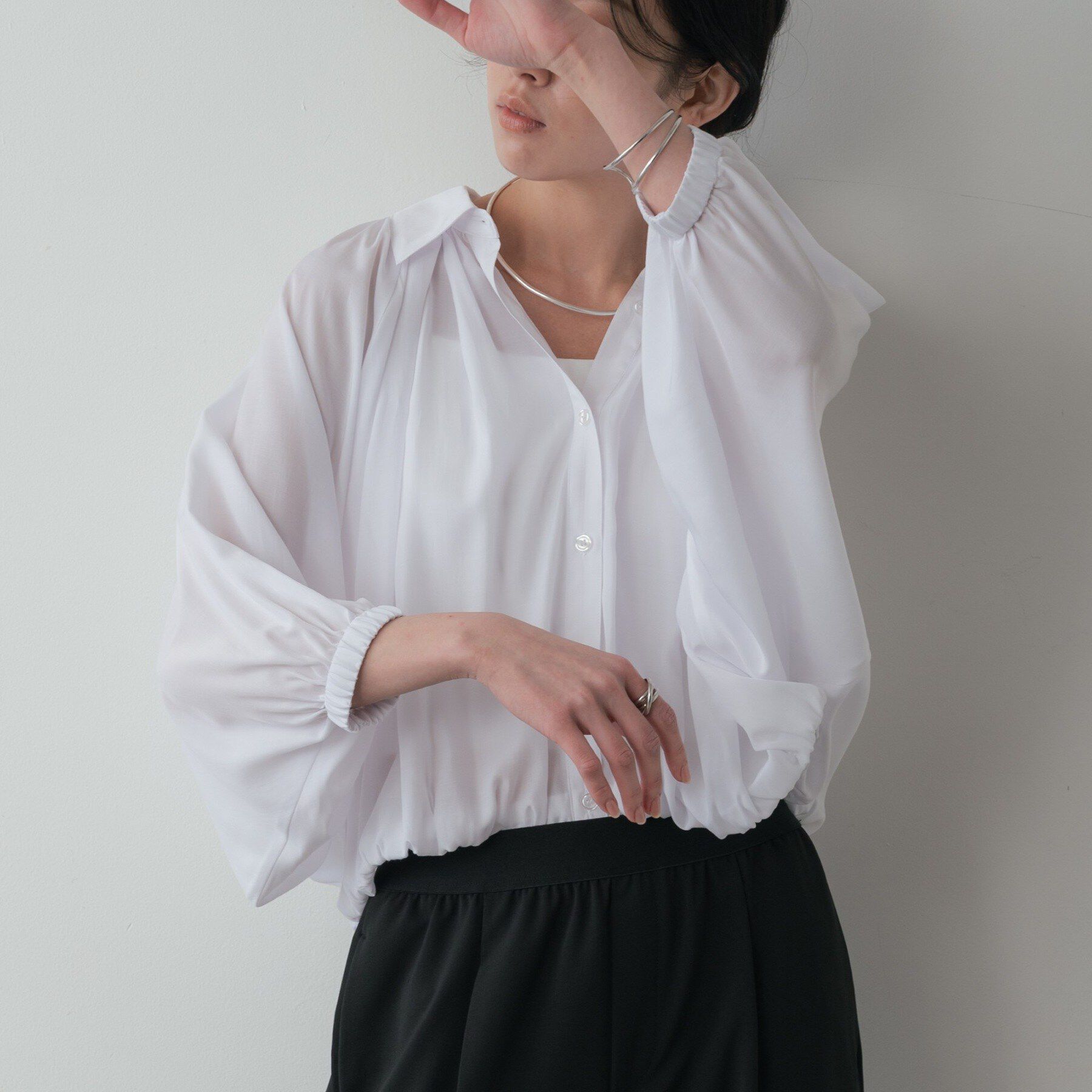 GALLEST「バルーンシアーブラウス」|シャツ・ブラウス|