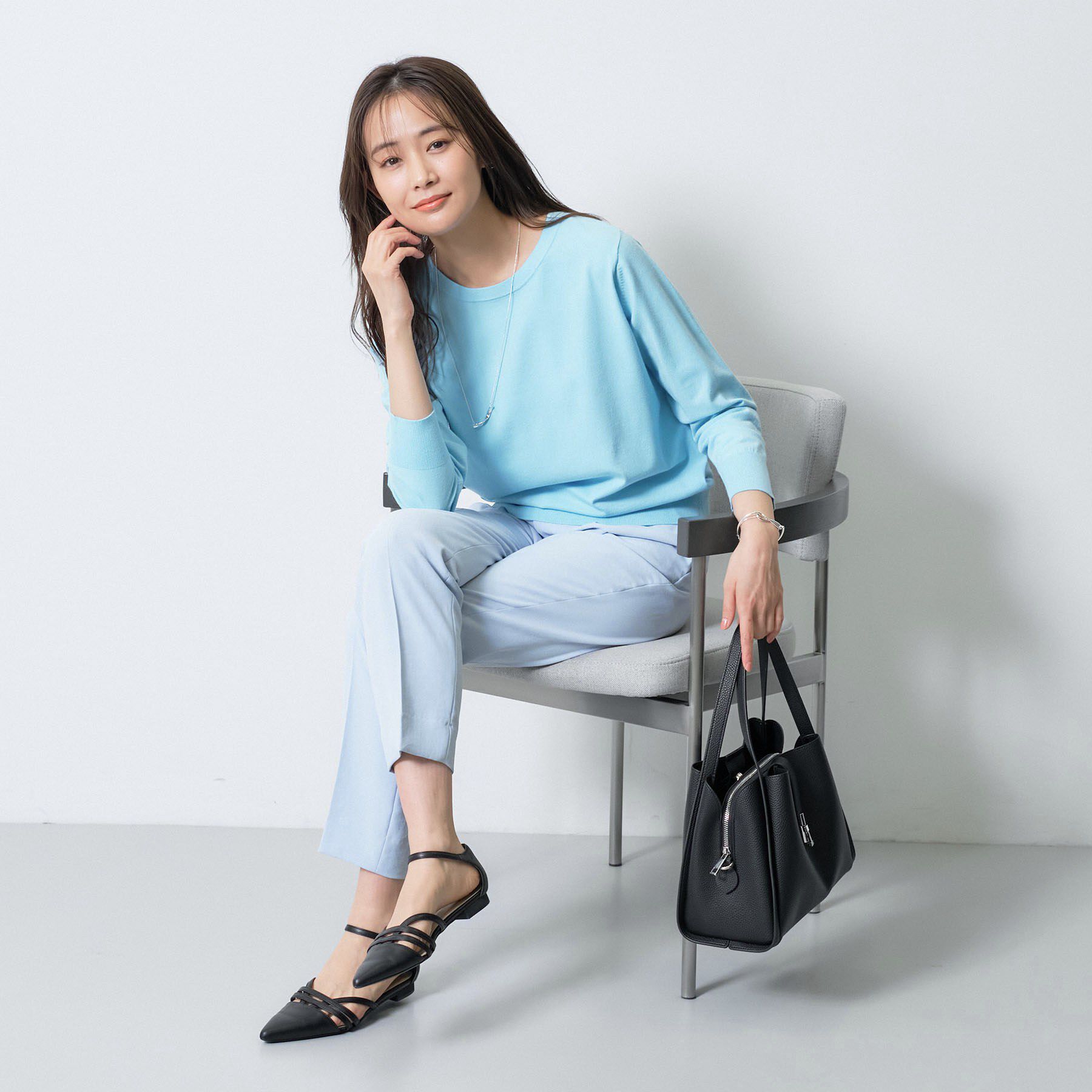 INDIVI「【洗える／アンサンブル可能】ドルマンスリーブニット」|ニット・セーター|