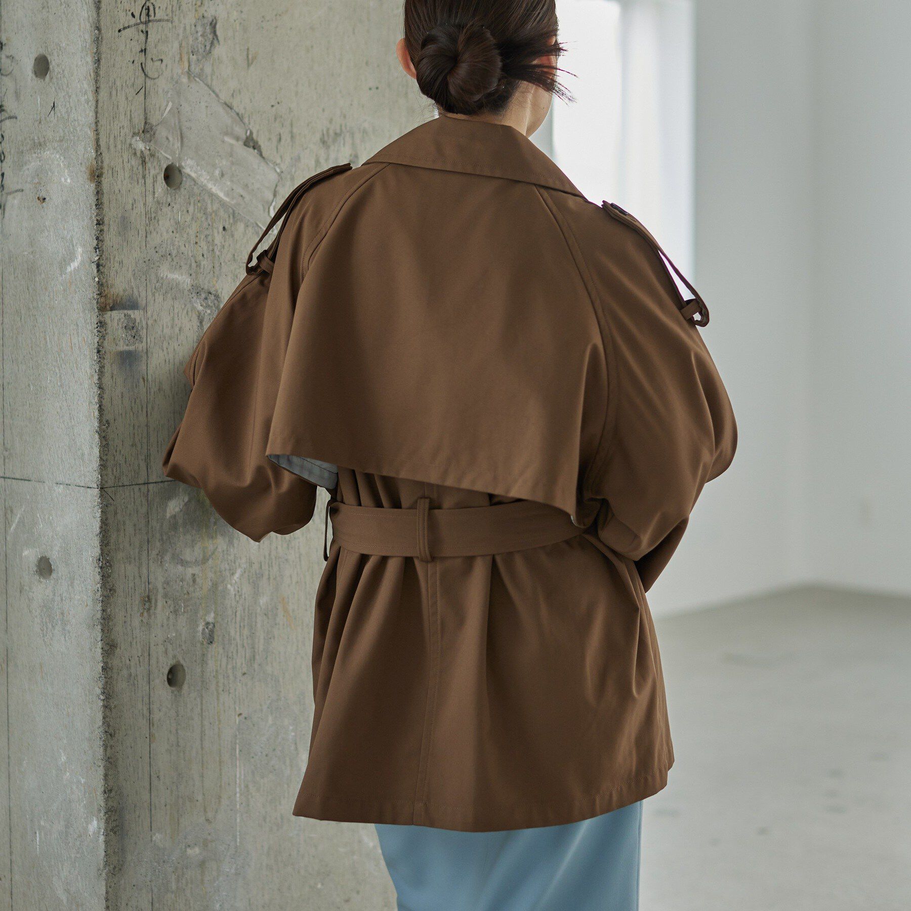 GALLEST「【撥水】ボンディングショートトレンチ」|トレンチコート|