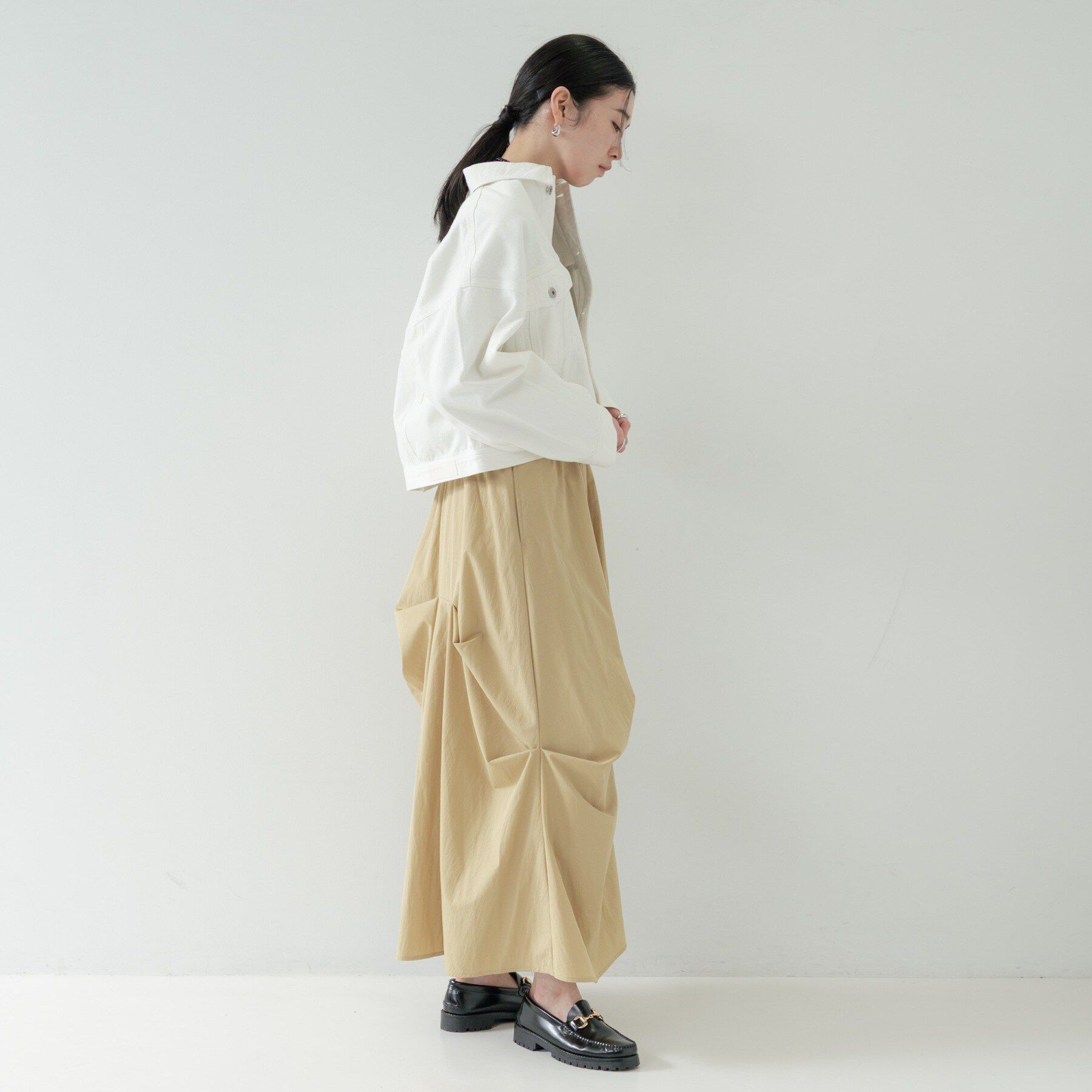 GALLEST「ランダムタックスカート」|スカート|
