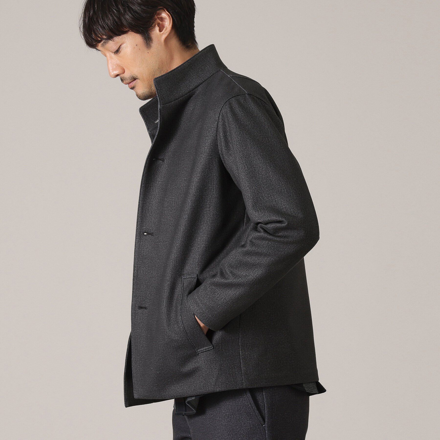 TAKEO KIKUCHI「【DOWN FABRIC】ダウンファブリック スタンドカラーブルゾン」|ブルゾン・スタジャン|