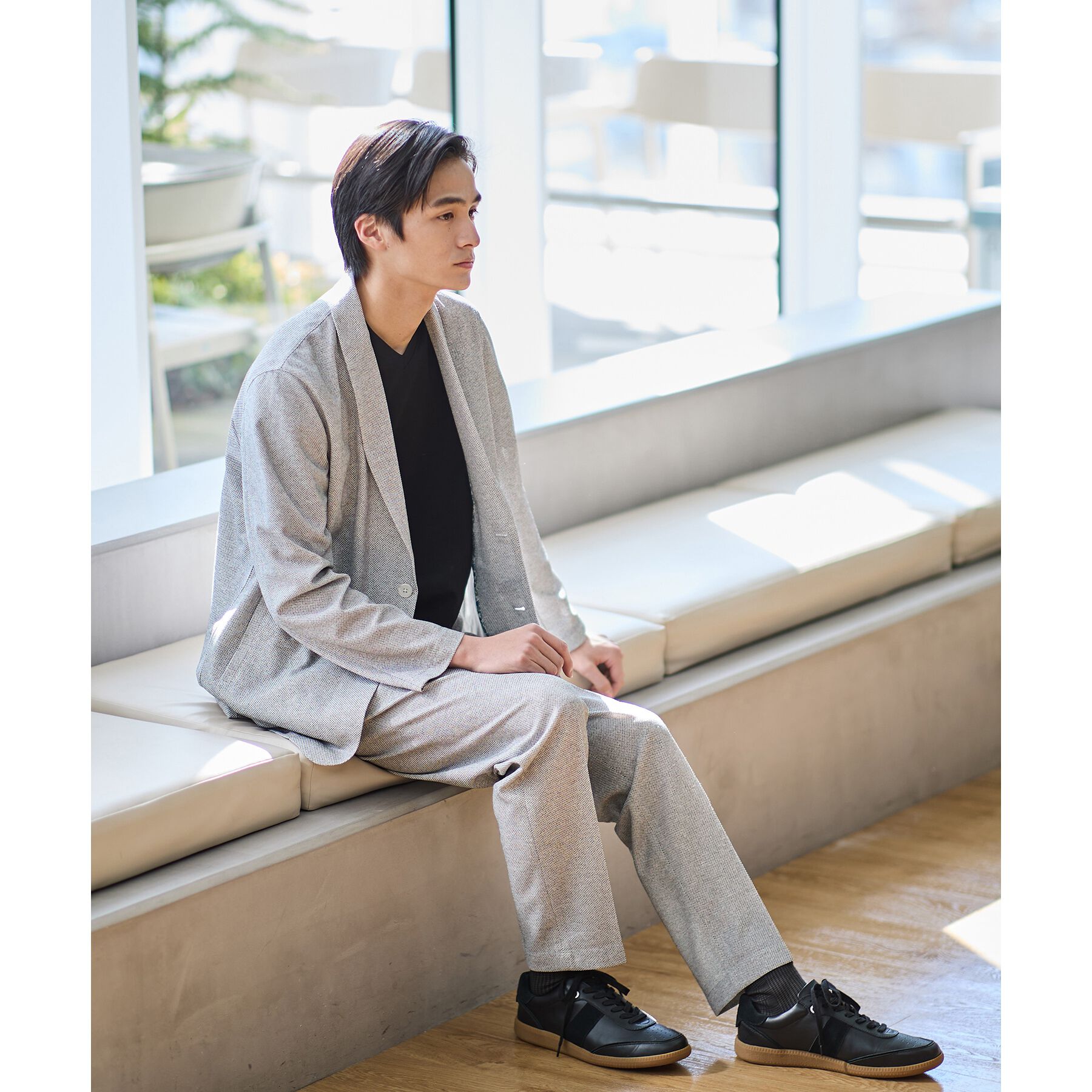 TAKEO KIKUCHI「【抗菌防臭】尾州リネンブレンド ドビーメッシュ カーディガン」|カーディガン|