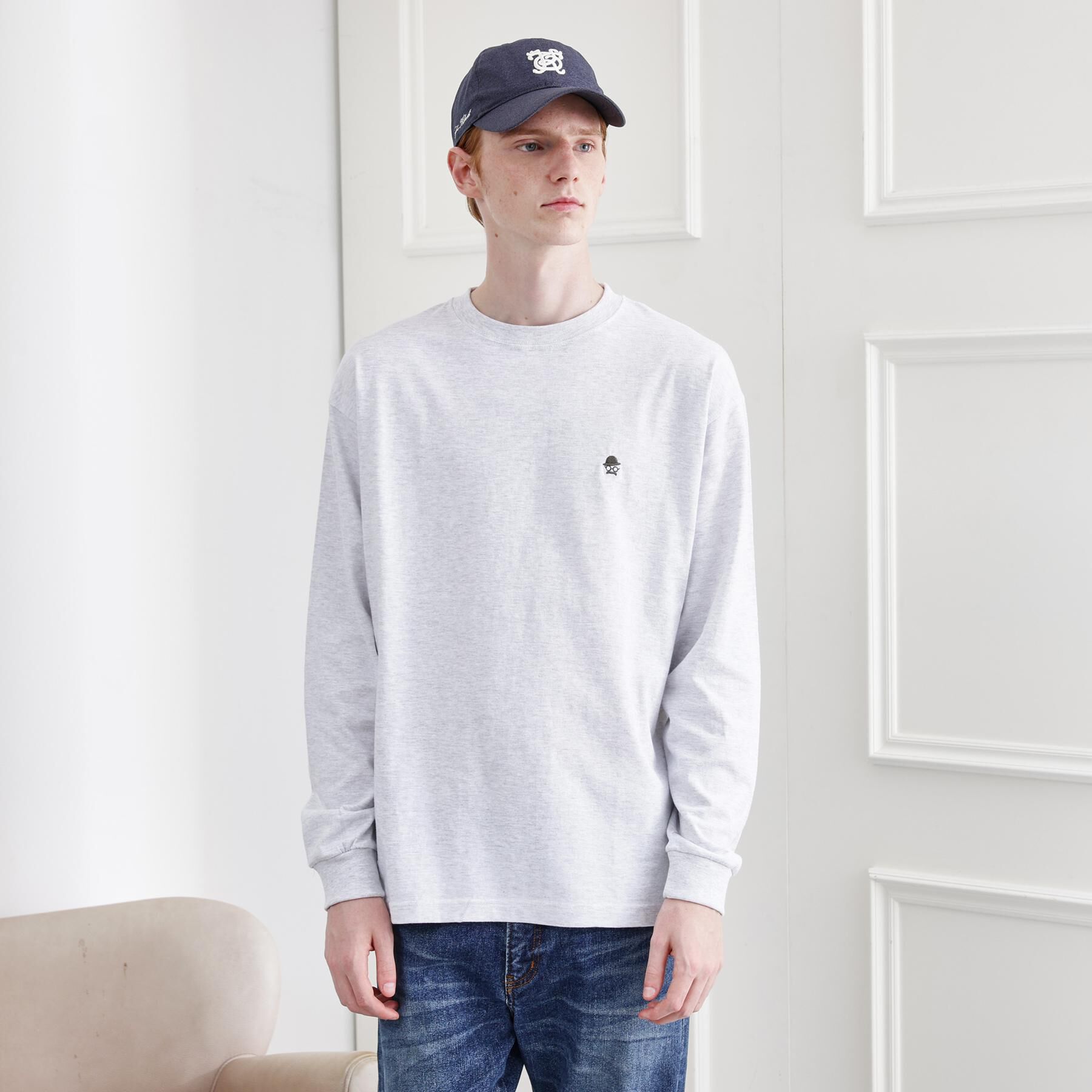 TAKEO KIKUCHI「【LIMITED】ワンポイント刺繍 長袖Tシャツ」|Tシャツ・カットソー|