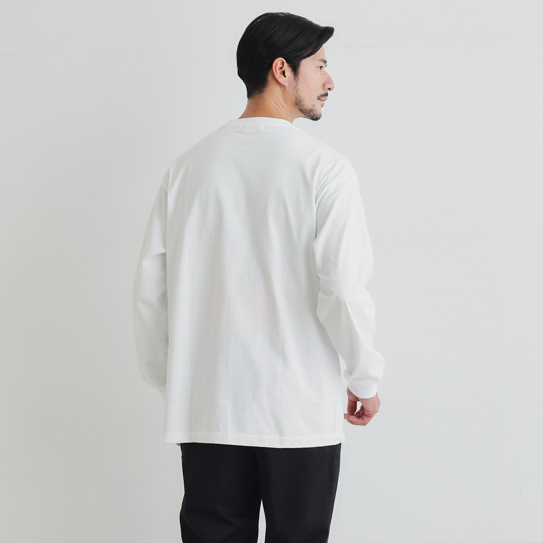 TAKEO KIKUCHI「【LIMITED】ワンポイント刺繍 長袖Tシャツ」|Tシャツ・カットソー|