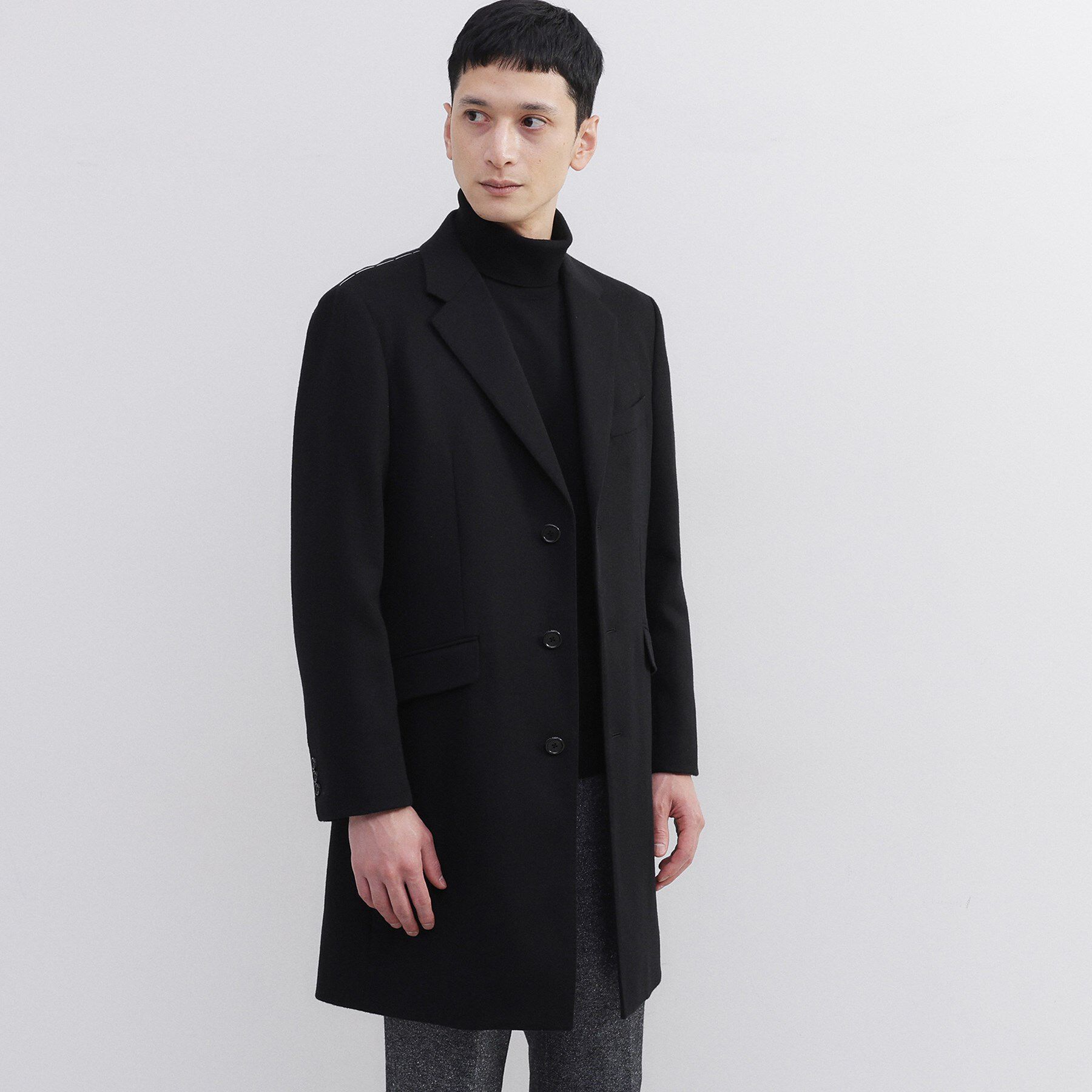 TAKEO KIKUCHI「カシミヤブレンド ビーバー調チェスターコート」|その他|