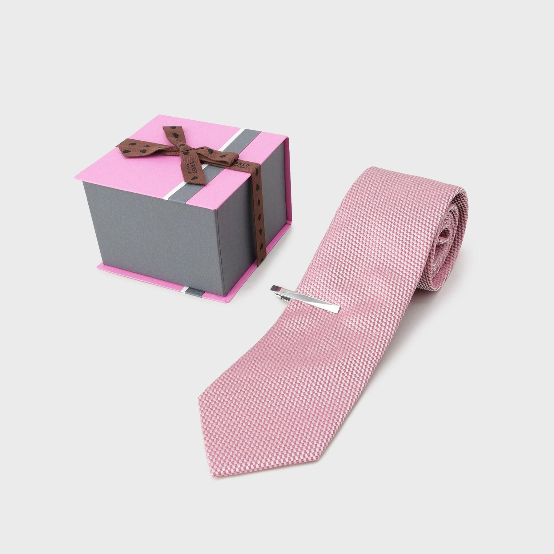 TAKEO KIKUCHI「【BOXセット】ベーシック メランジ ネクタイ＆タイバー」|ネクタイ・蝶ネクタイ|