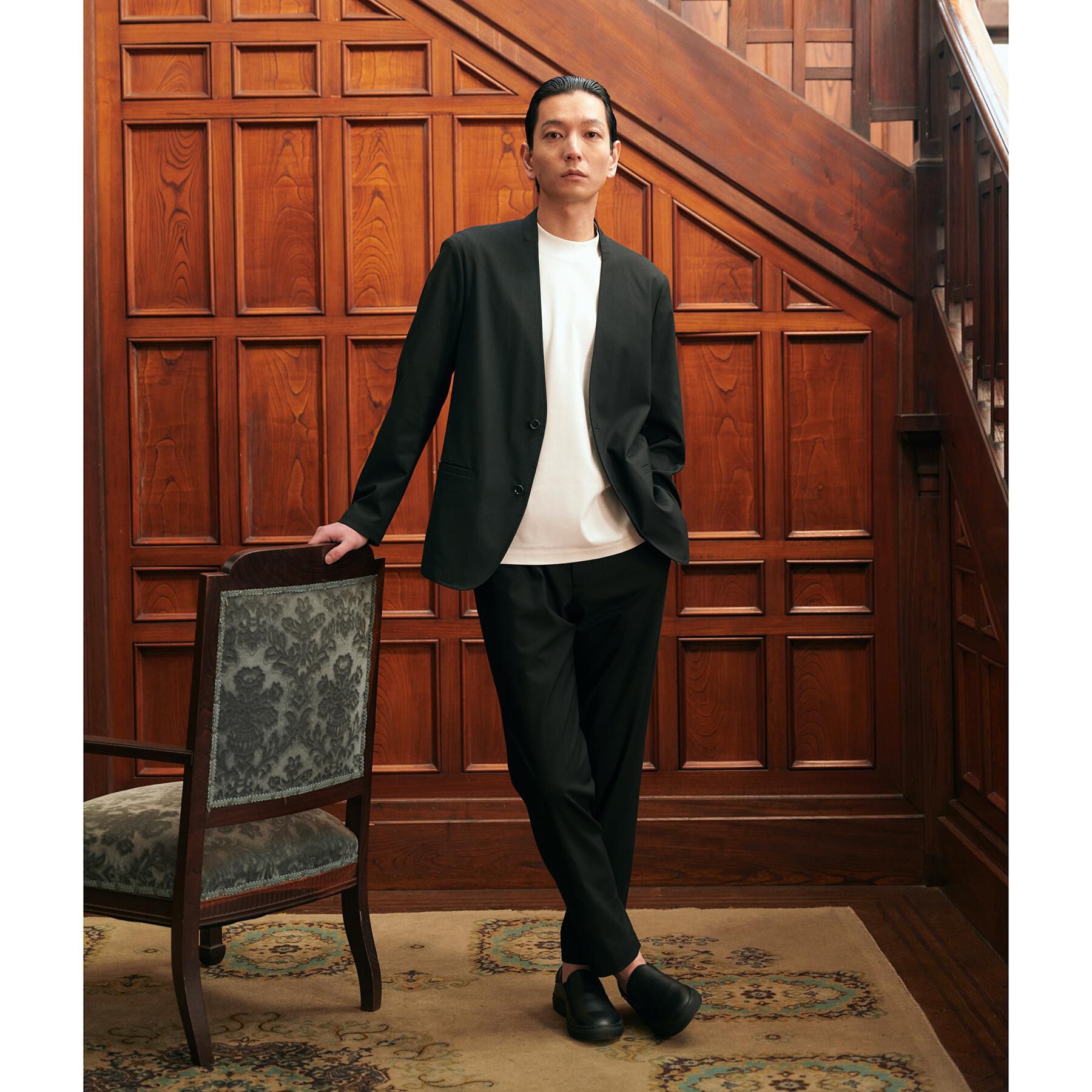 TAKEO KIKUCHI「【ON／OFF兼用】CARREMANファブリック スリムイージー スラックス」|その他|