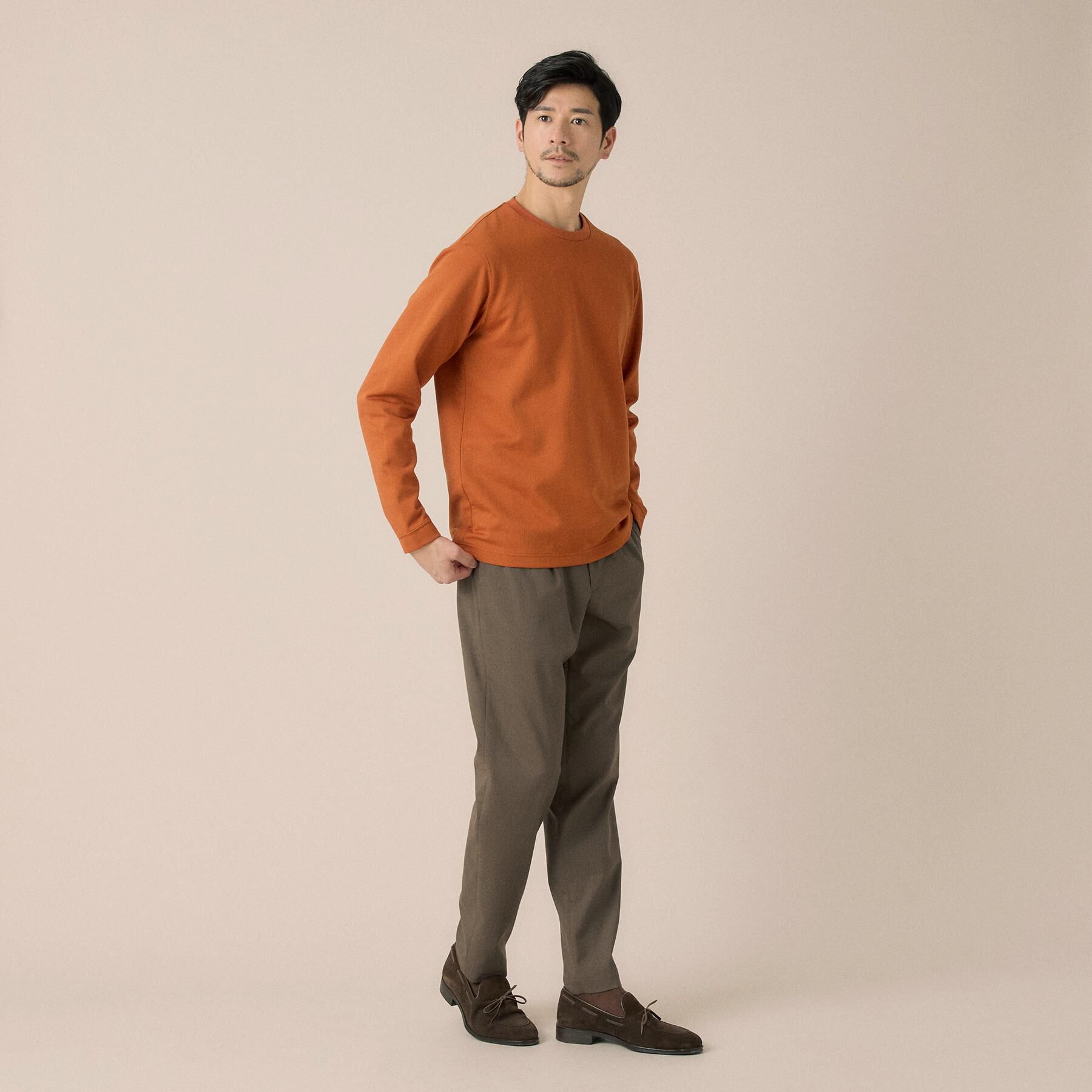 TAKEO KIKUCHI「【尾州ファブリック】ジャカードカットソー」|Tシャツ・カットソー|