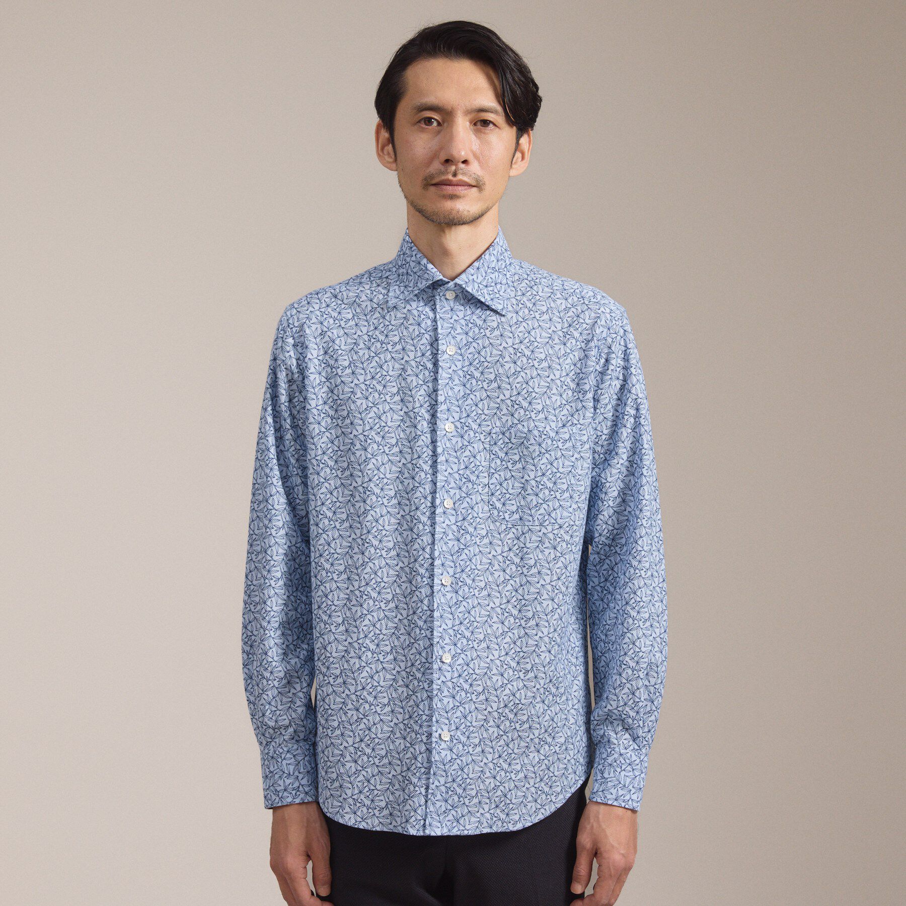 TAKEO KIKUCHI「アルビニリーフプリントジャージ」|シャツ・ブラウス|