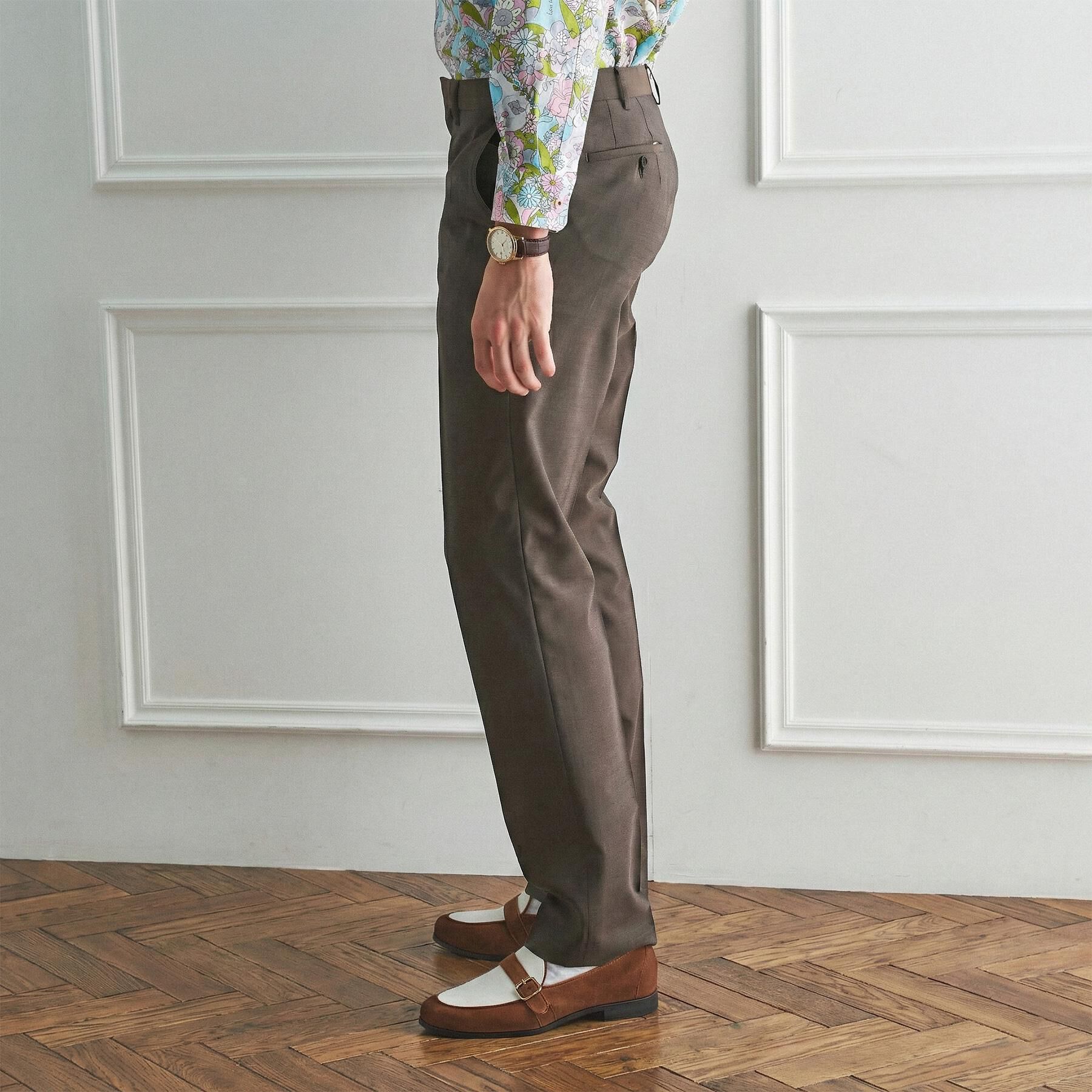 TAKEO KIKUCHI「【BOWLER HAT LABEL】TWトロピカルシャンブレー JAZZスラックス」|その他|